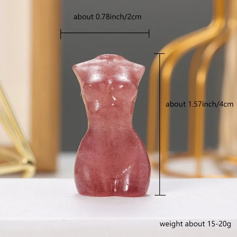 Crystal Female Figurines Green Witch Creations