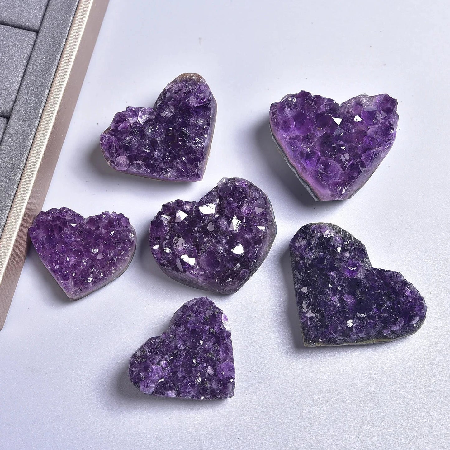 Amethyst Druzy Crystal Heart Green Witch Creations