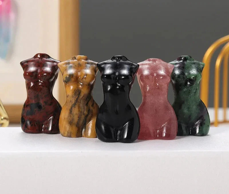 Crystal Female Figurines Green Witch Creations