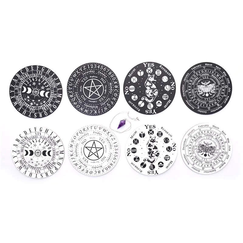 Wood Pendulum Boards Green Witch Creations