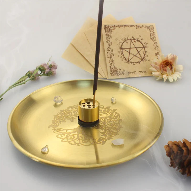 Gold Altar Plates Green Witch Creations