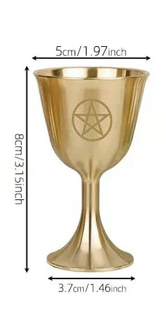 Goddess & Triple Moon Gold Chalices Green Witch Creations