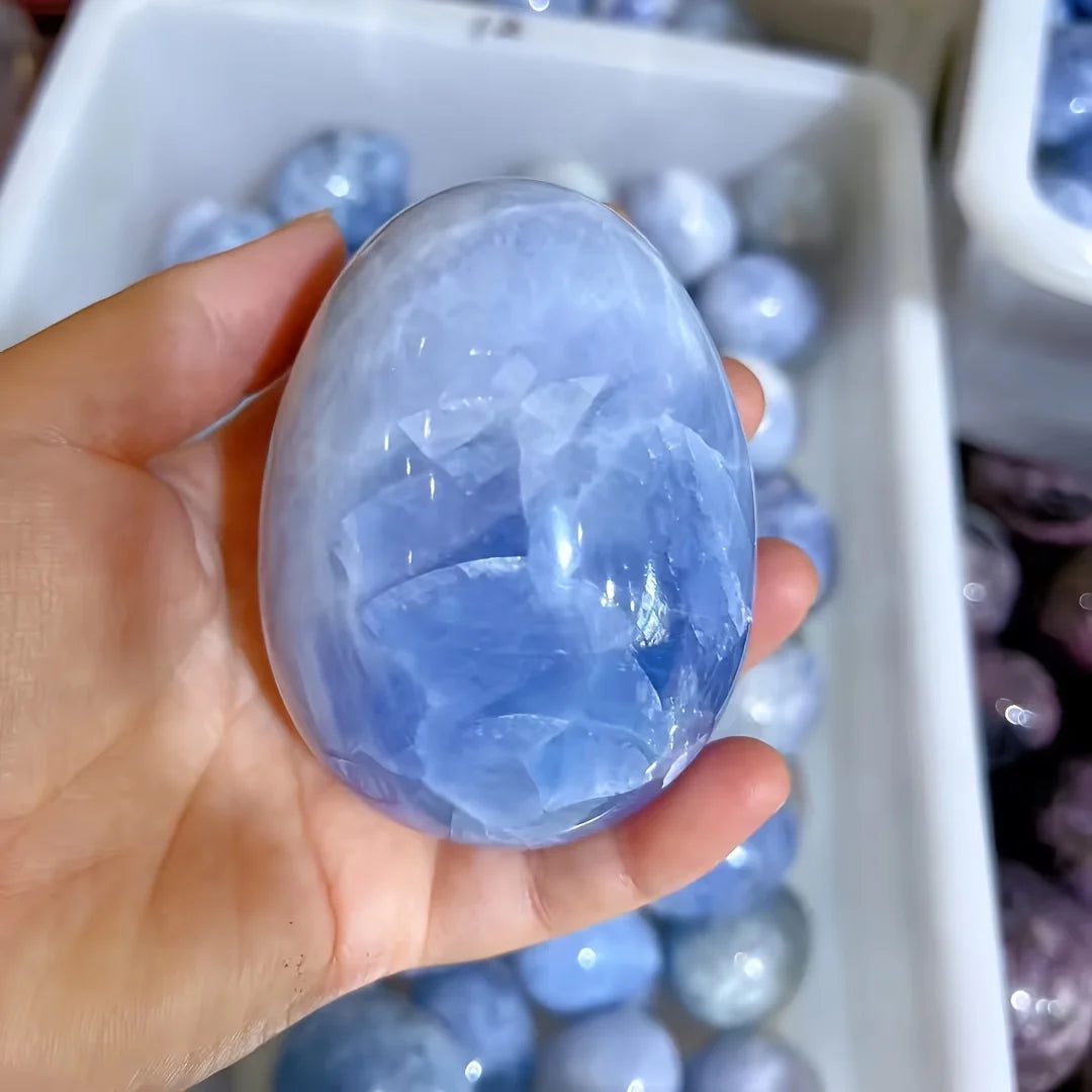 Celestite Palm Stone Green Witch Creations