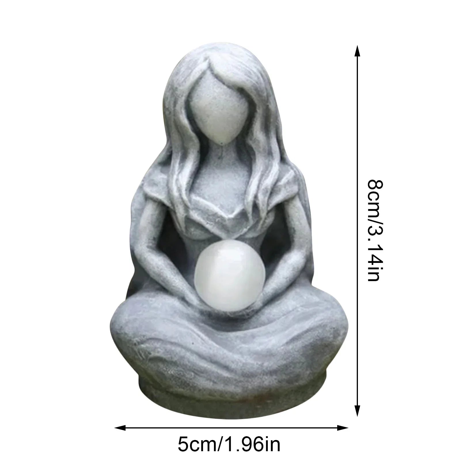 Moon Goddess Statue Green Witch Creations