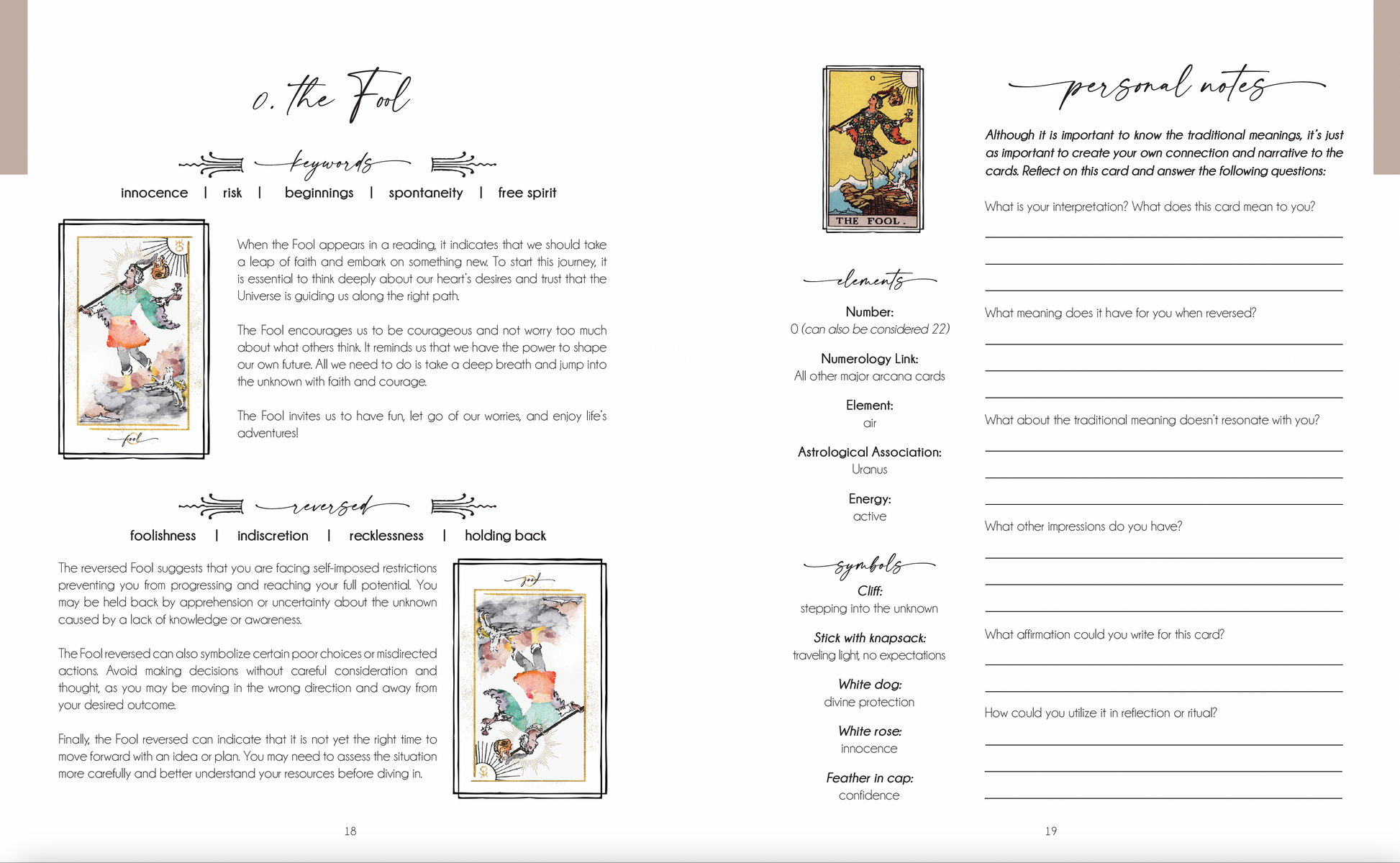Decoding the Cards: A Tarot Workbook for Intuitive Exploration Writual Planner
