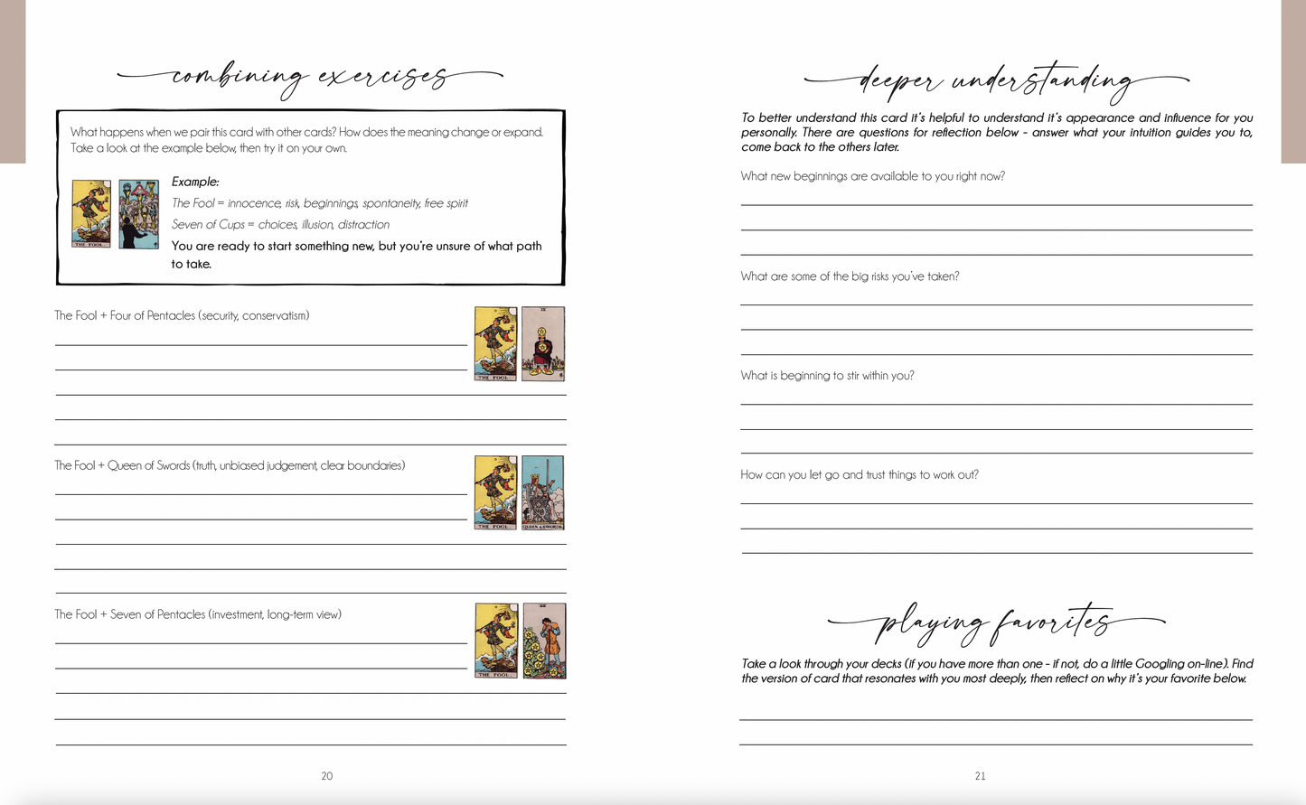 Decoding the Cards: A Tarot Workbook for Intuitive Exploration Writual Planner