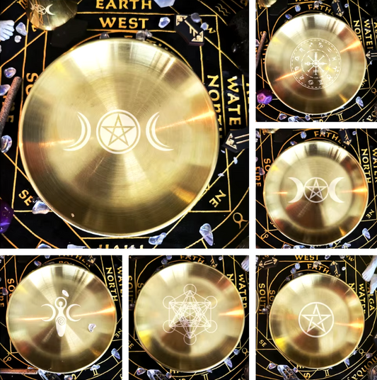 Gold Altar Plates Green Witch Creations