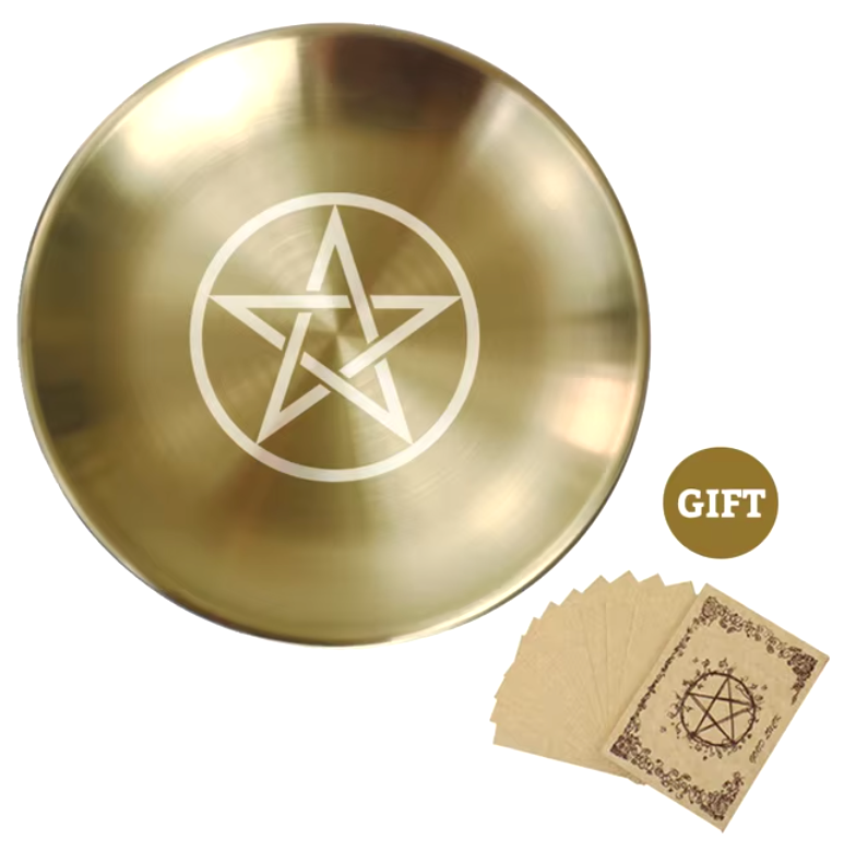 Gold Altar Plates Green Witch Creations
