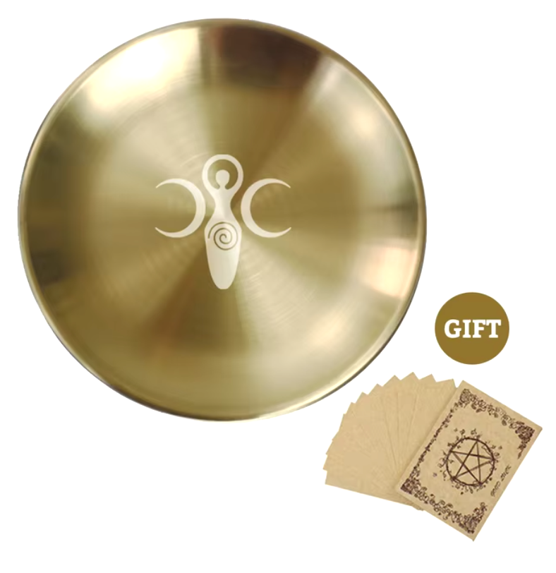 Gold Altar Plates Green Witch Creations