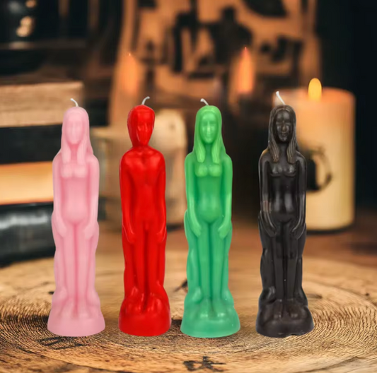 Female and Male Figurine Candles Green Witch Creations