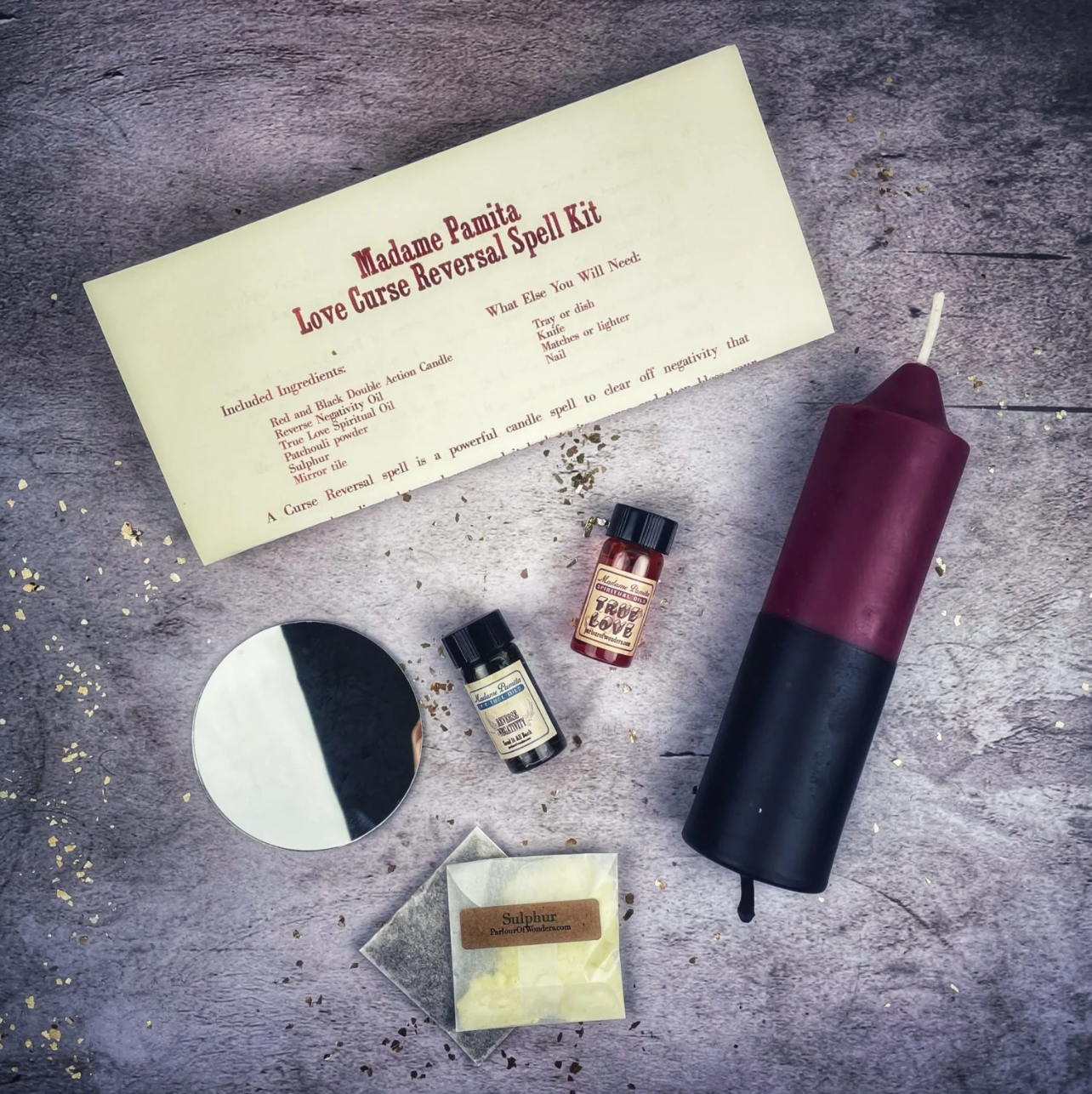 Curse Reversal Candle Spell Kit Parlour of Wonders