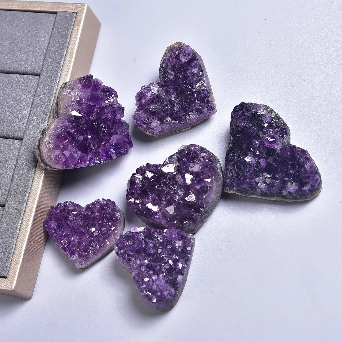 Amethyst Druzy Crystal Heart Green Witch Creations