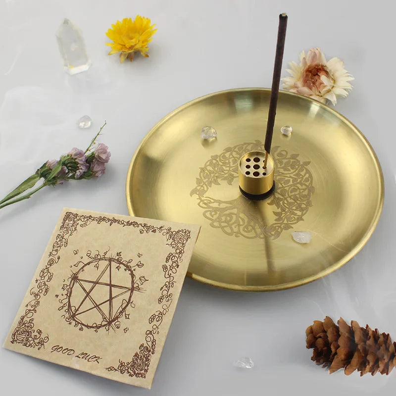 Gold Altar Plates Green Witch Creations