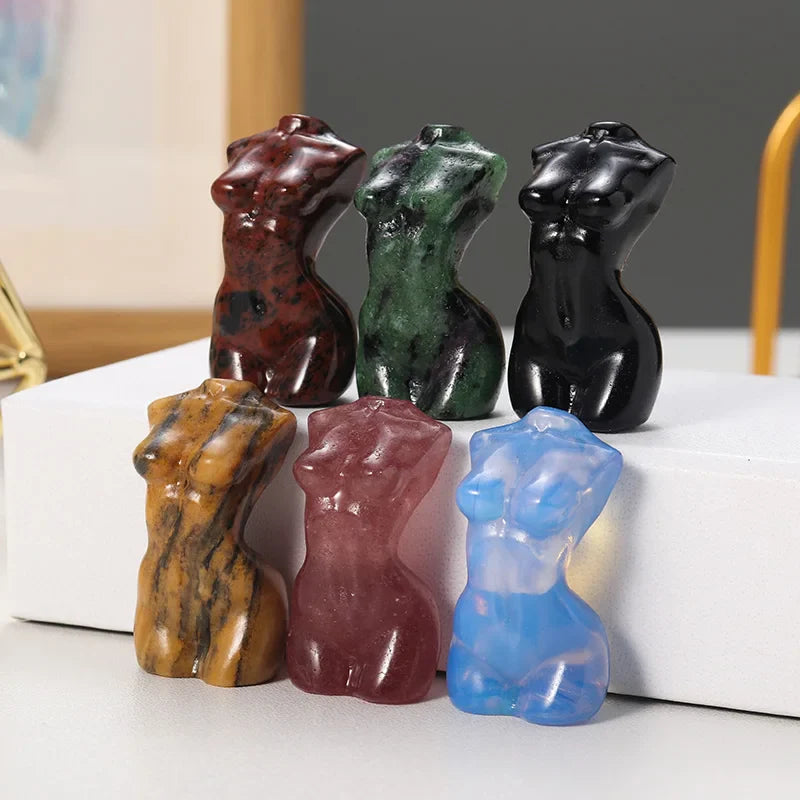 Crystal Female Figurines Green Witch Creations