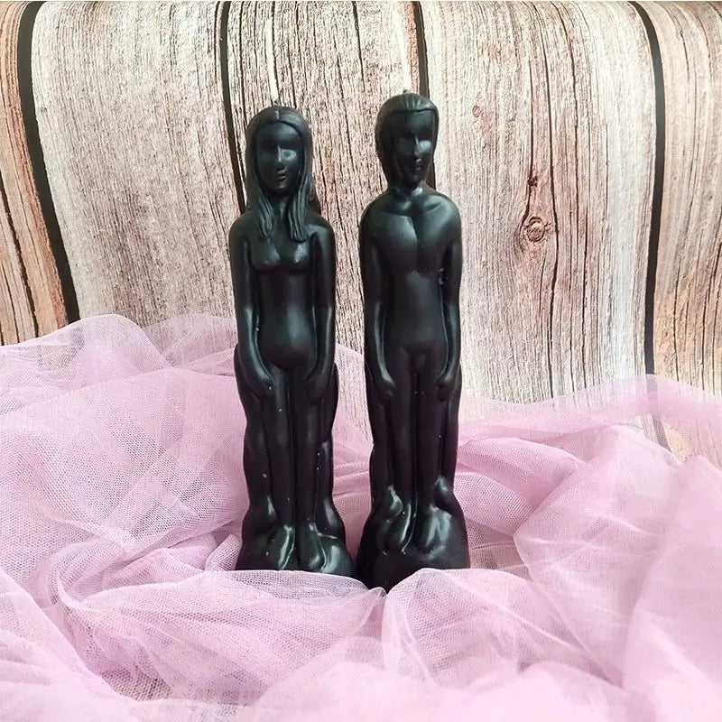 Female and Male Figurine Candles Green Witch Creations
