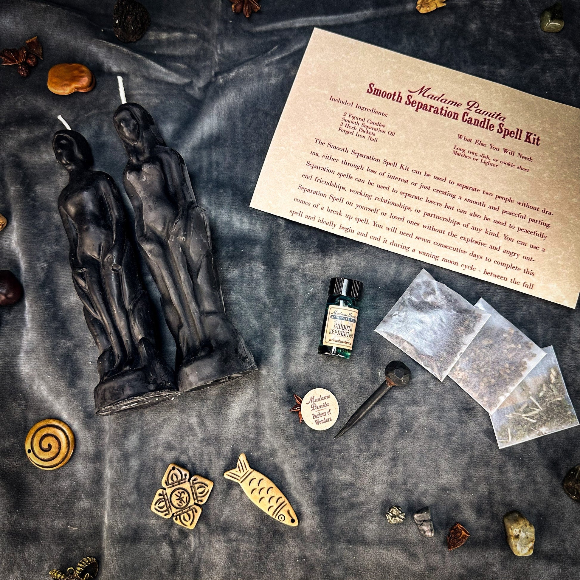 Smooth Separation Candle Spell Kit - Human/Female Parlour of Wonders
