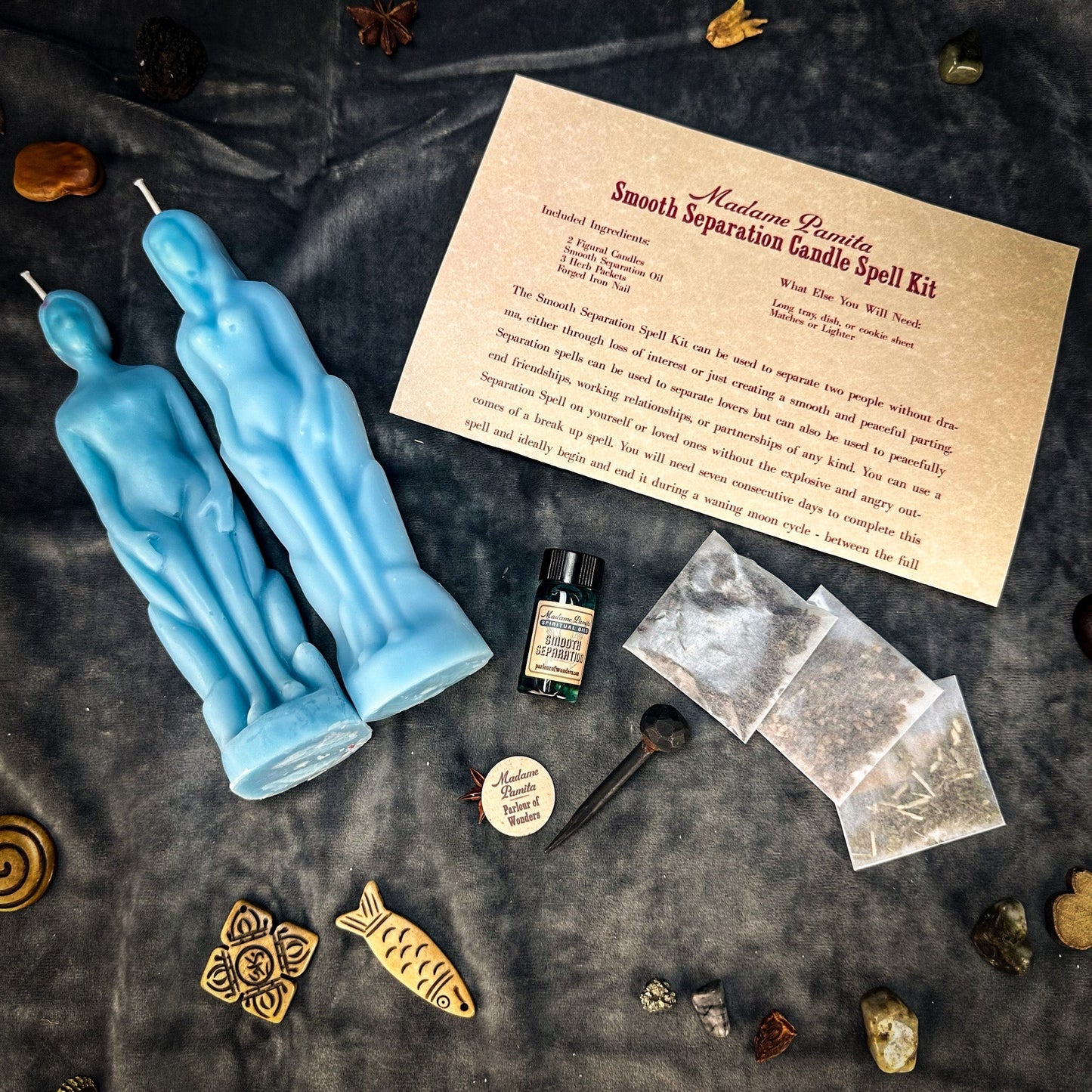 Smooth Separation Candle Spell Kit - Human/Female Parlour of Wonders