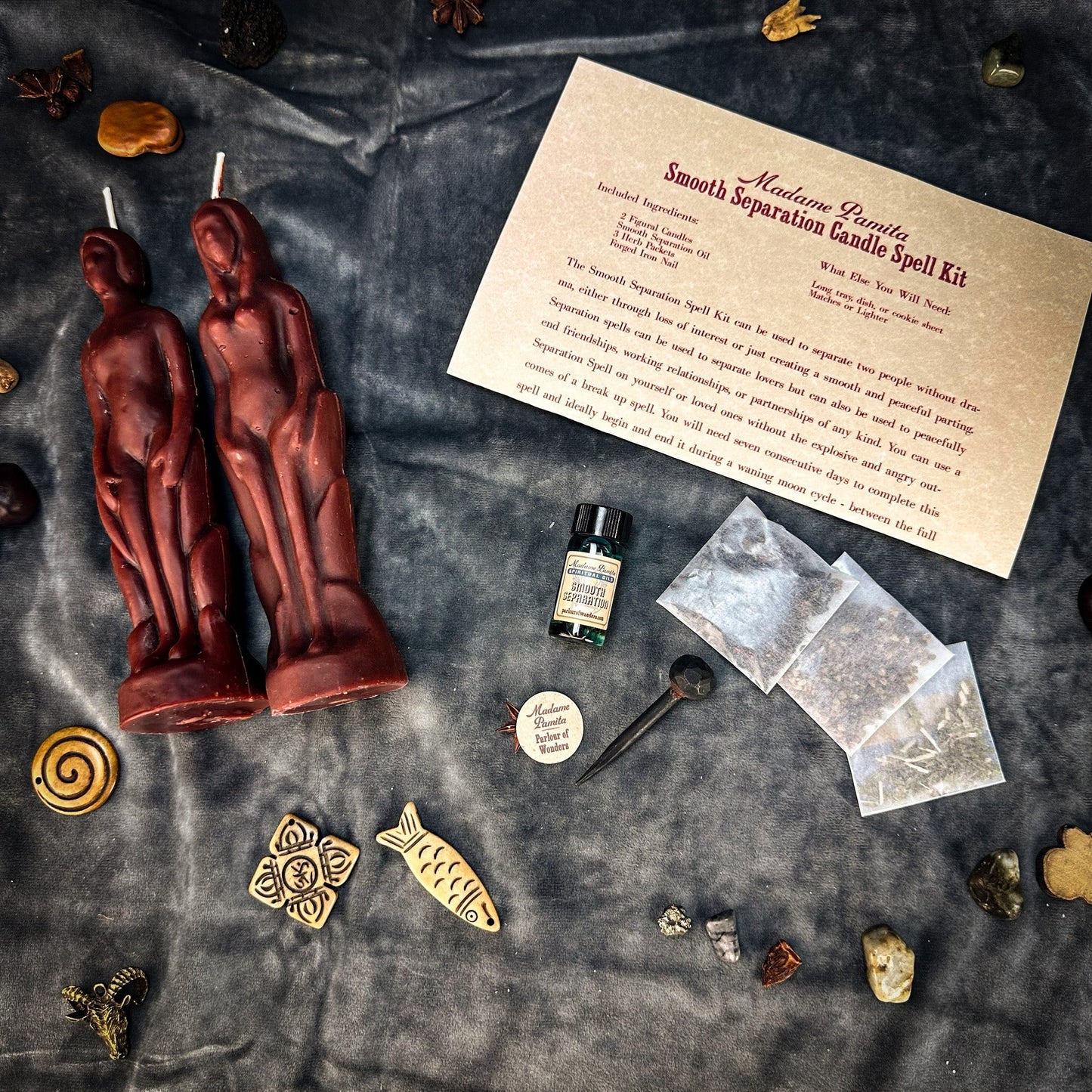 Smooth Separation Candle Spell Kit - Human/Female Parlour of Wonders