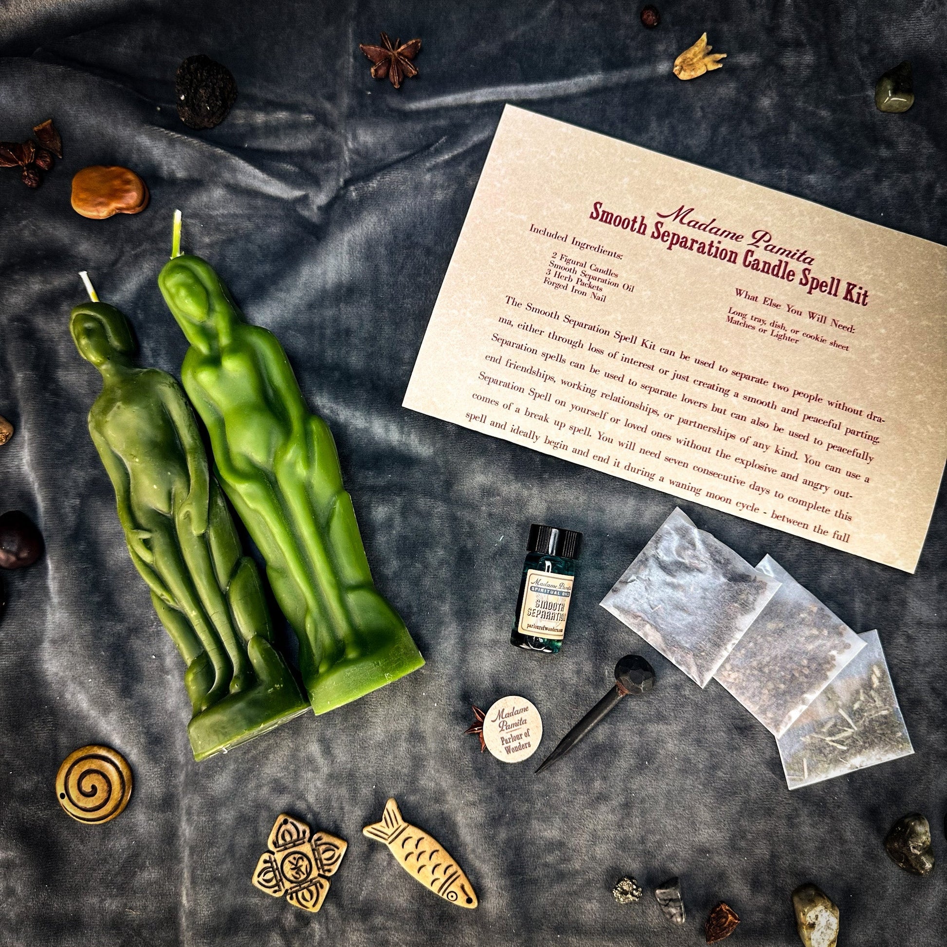 Smooth Separation Candle Spell Kit - Human/Female Parlour of Wonders