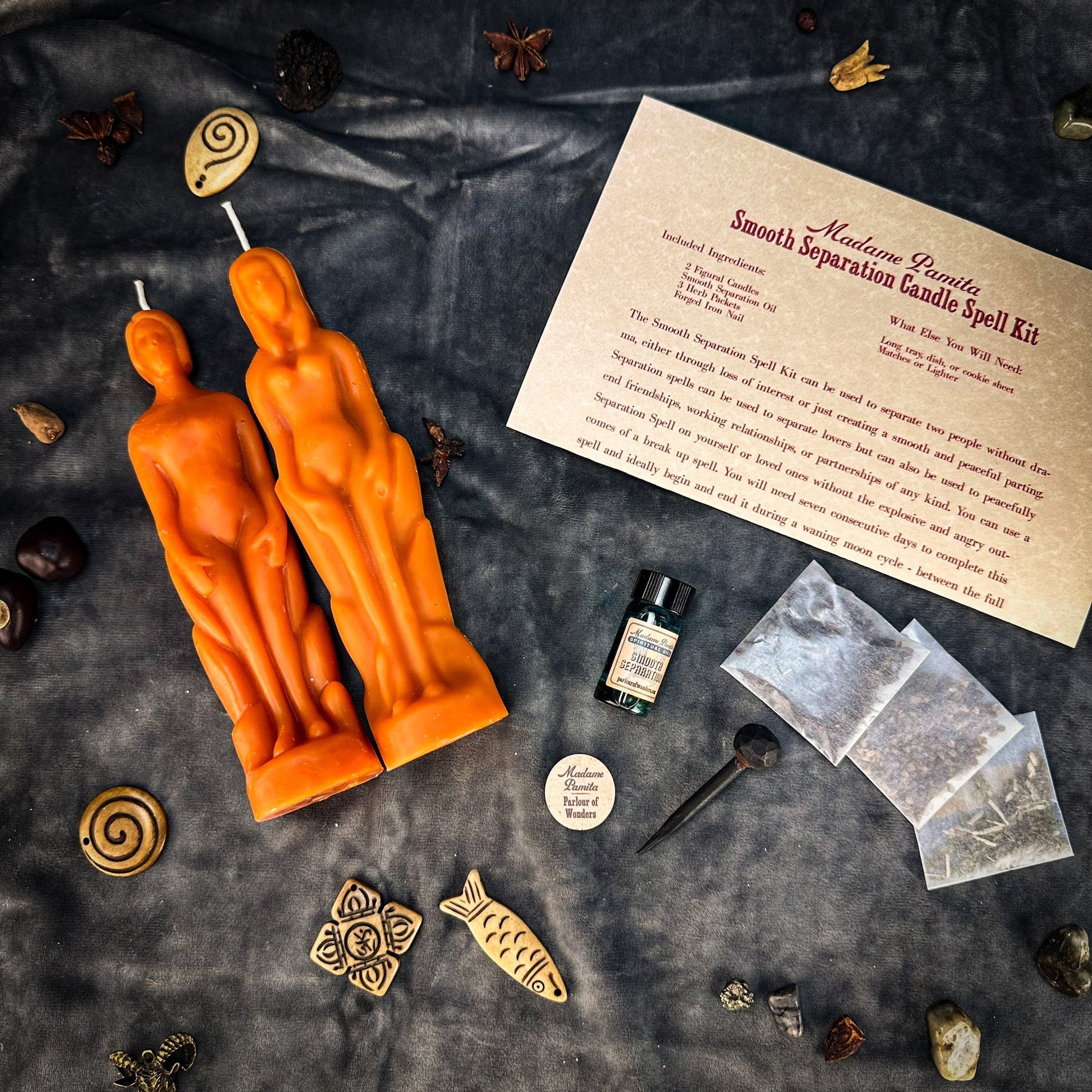 Smooth Separation Candle Spell Kit - Human/Female Parlour of Wonders