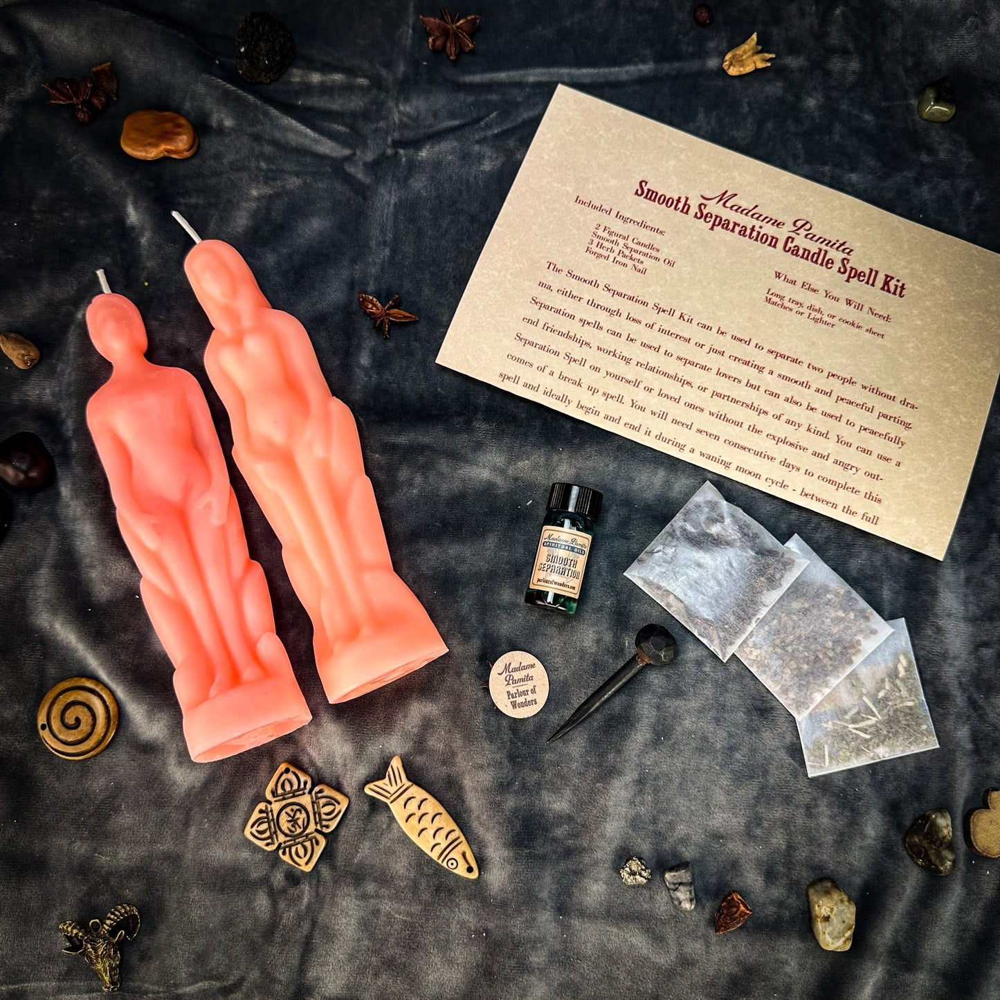 Smooth Separation Candle Spell Kit - Human/Female Parlour of Wonders