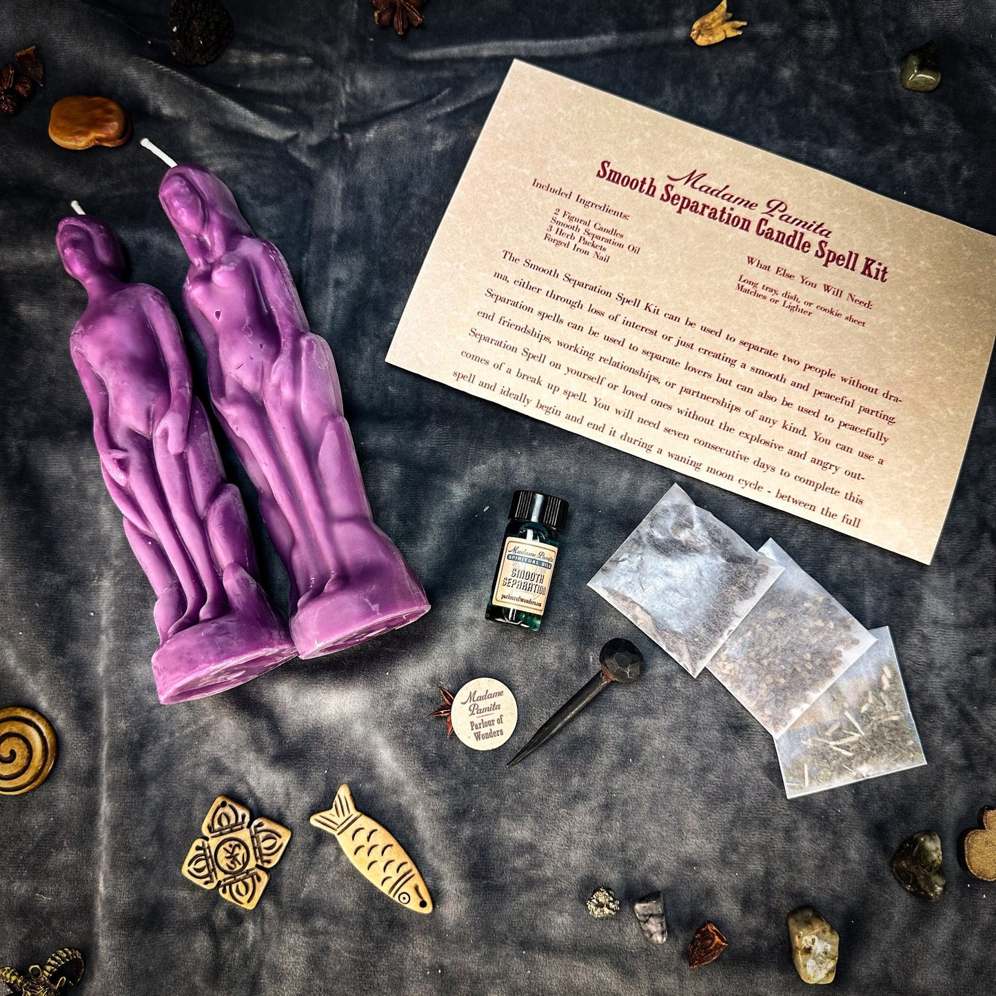 Smooth Separation Candle Spell Kit - Human/Female Parlour of Wonders