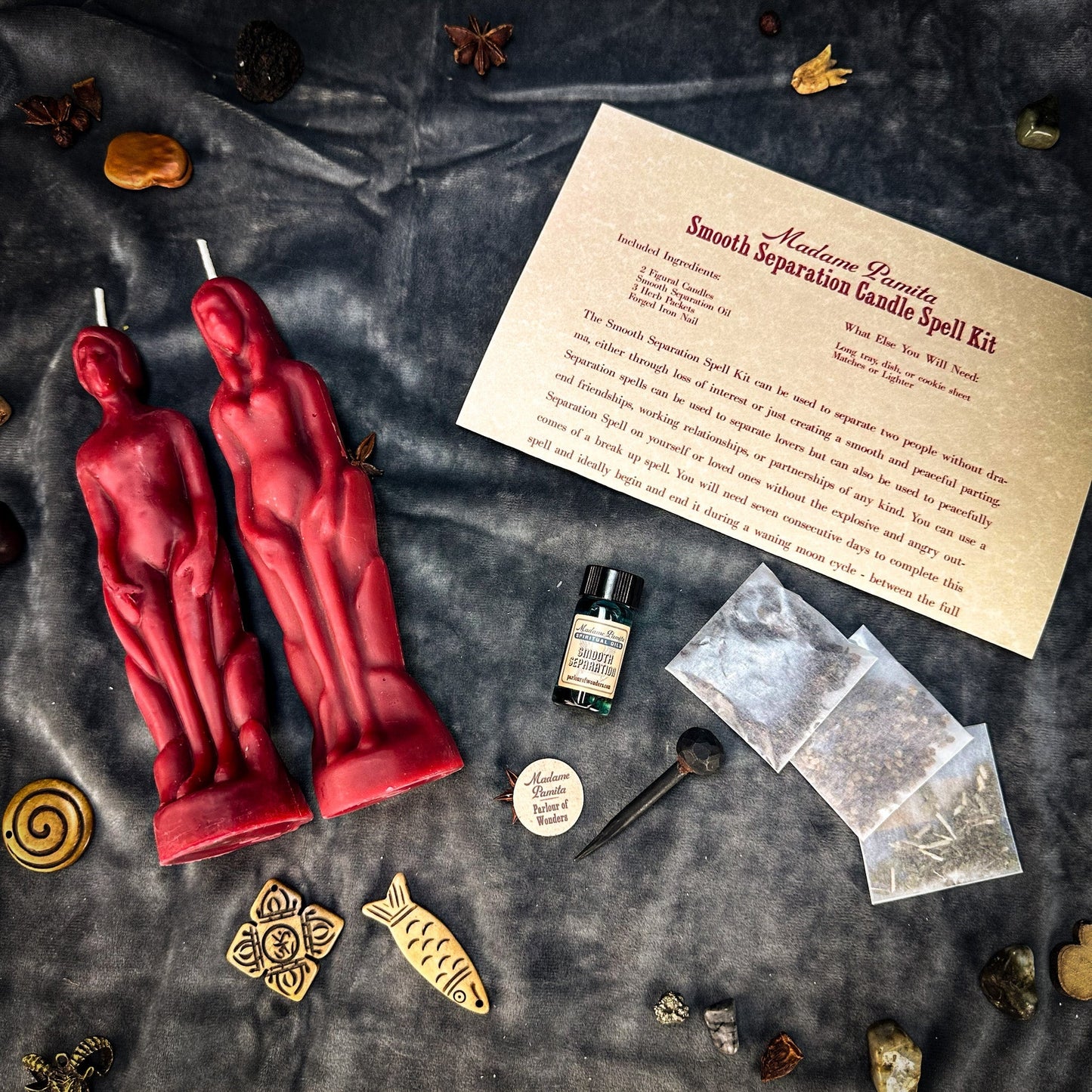 Smooth Separation Candle Spell Kit - Human/Female Parlour of Wonders
