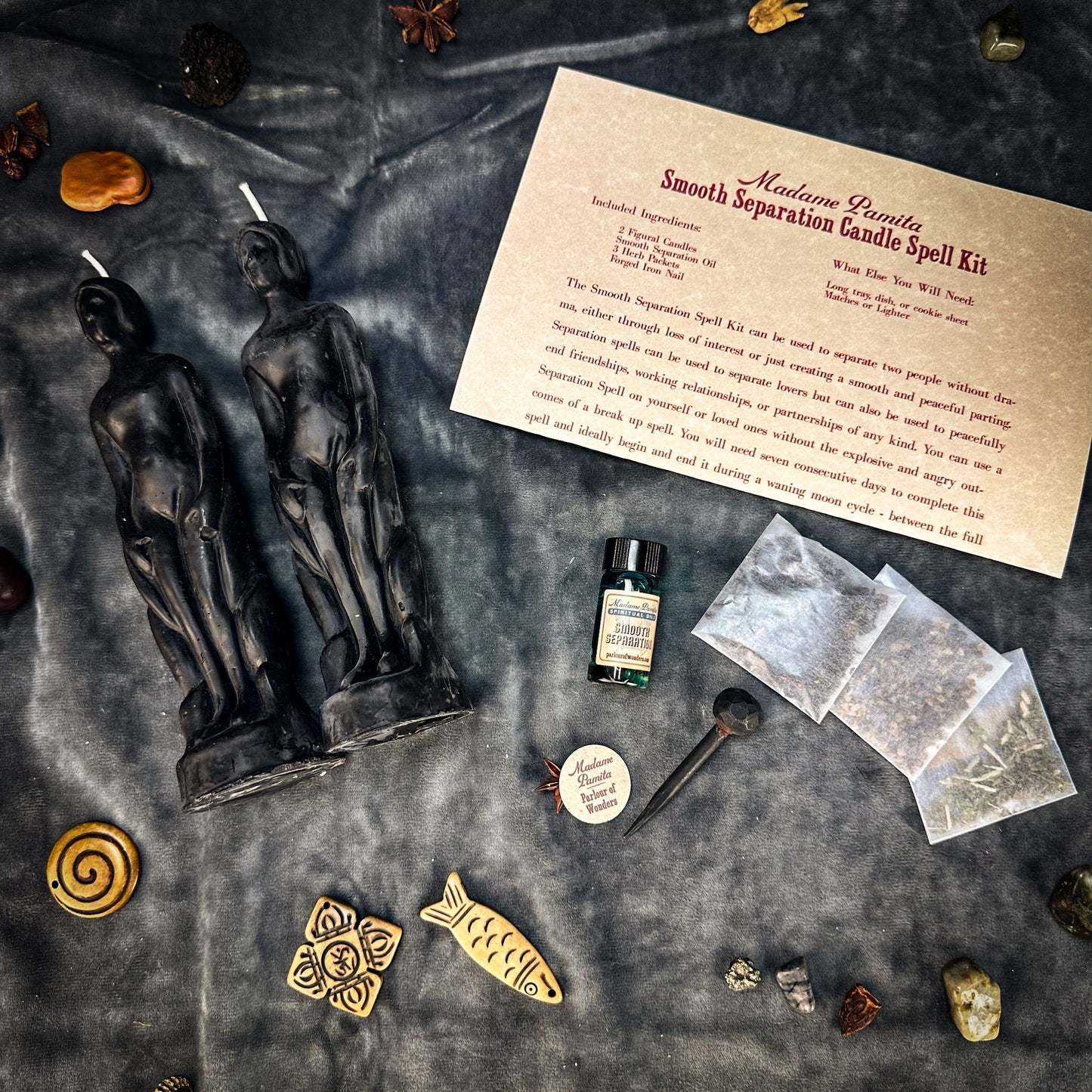 Smooth Separation Candle Spell Kit - Human/Human Parlour of Wonders