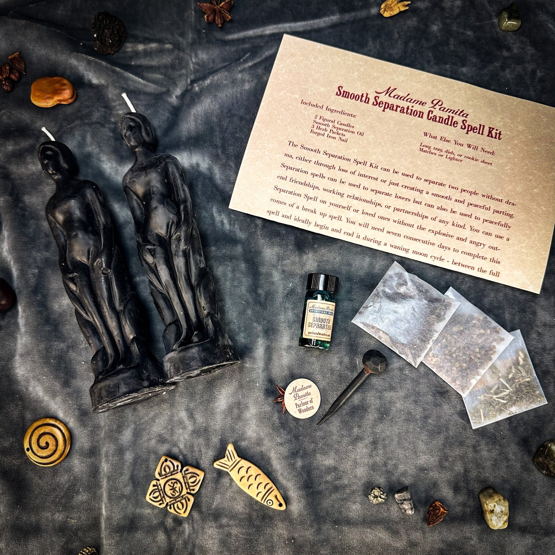 Smooth Separation Candle Spell Kit - Human/Human Parlour of Wonders