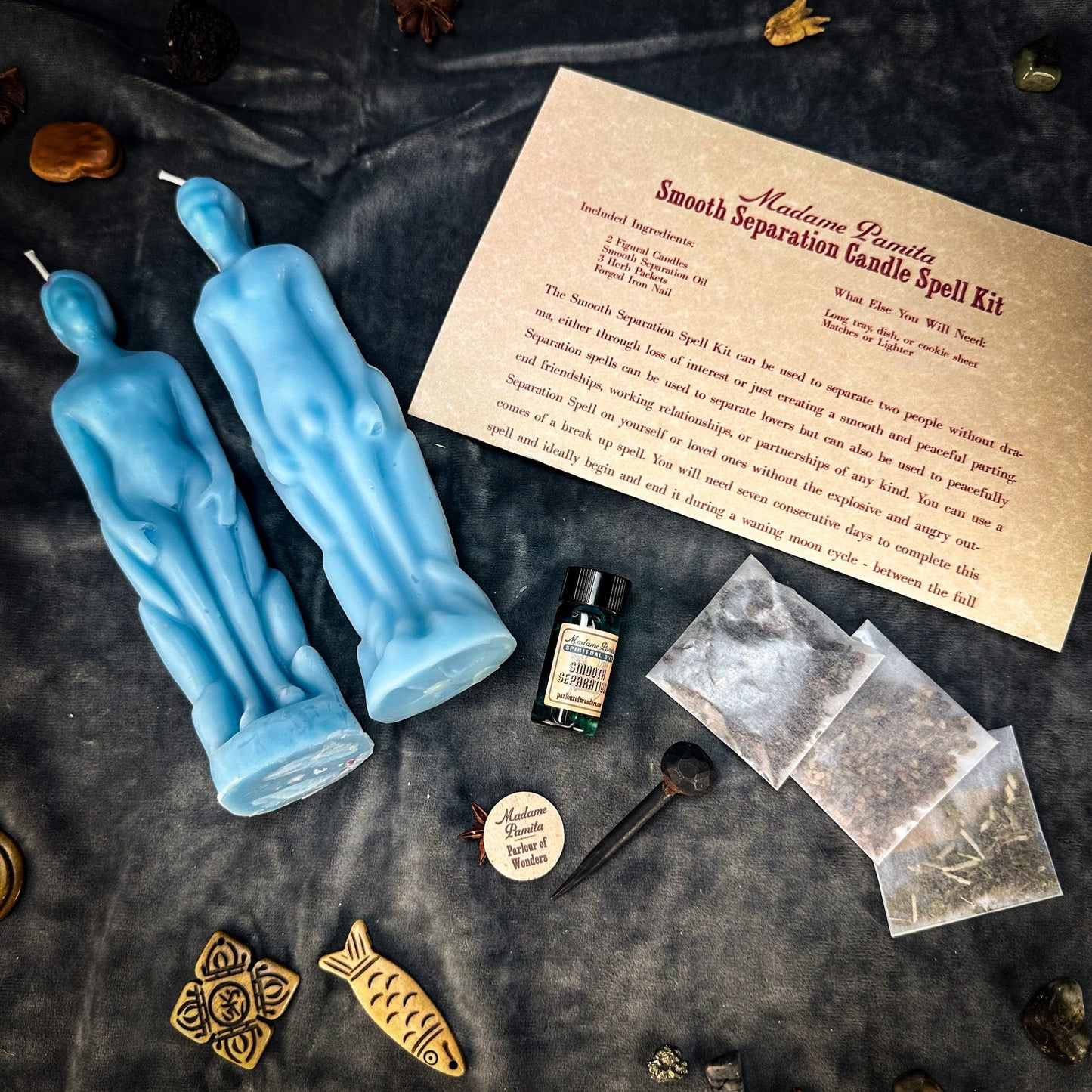 Smooth Separation Candle Spell Kit - Human/Human Parlour of Wonders