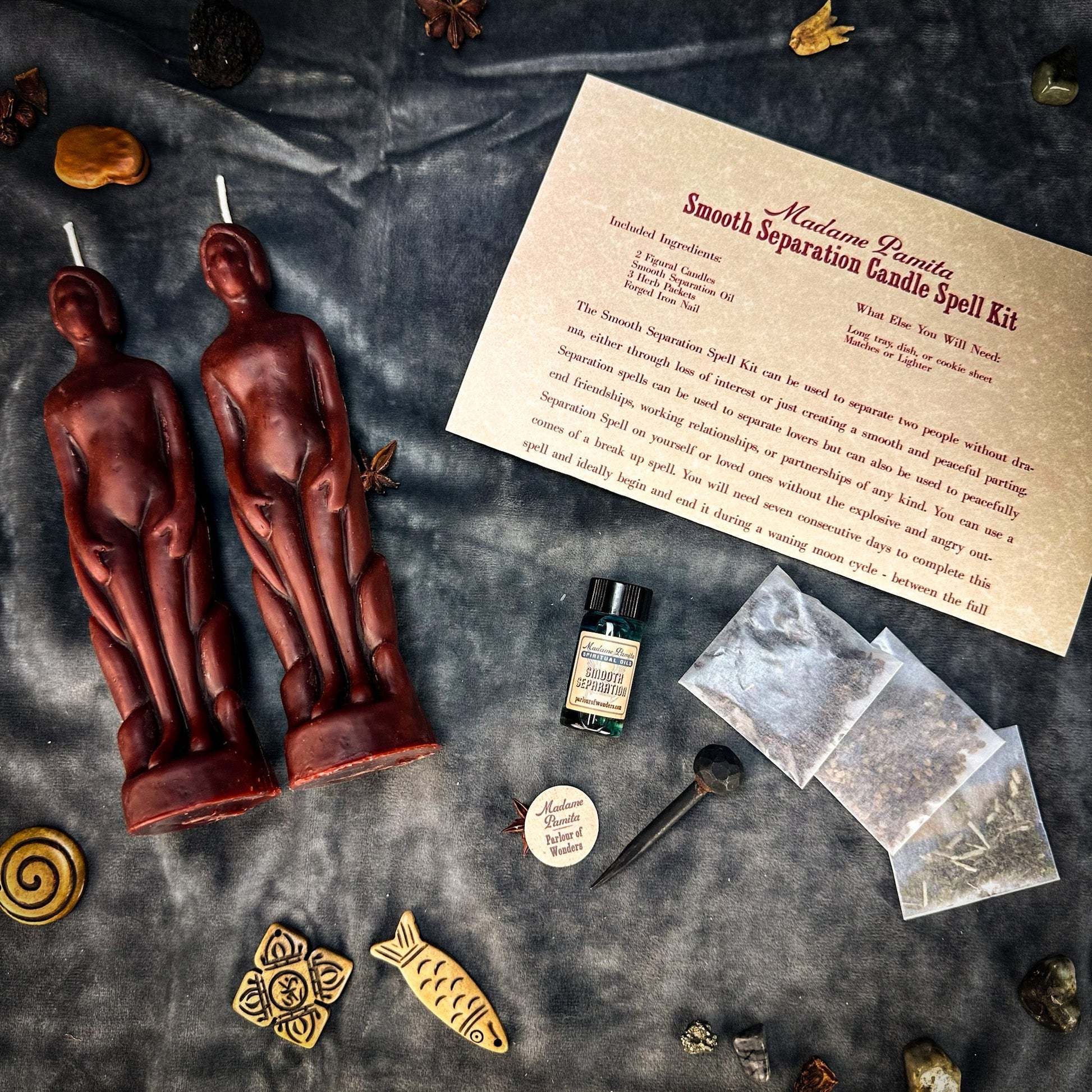 Smooth Separation Candle Spell Kit - Human/Human Parlour of Wonders