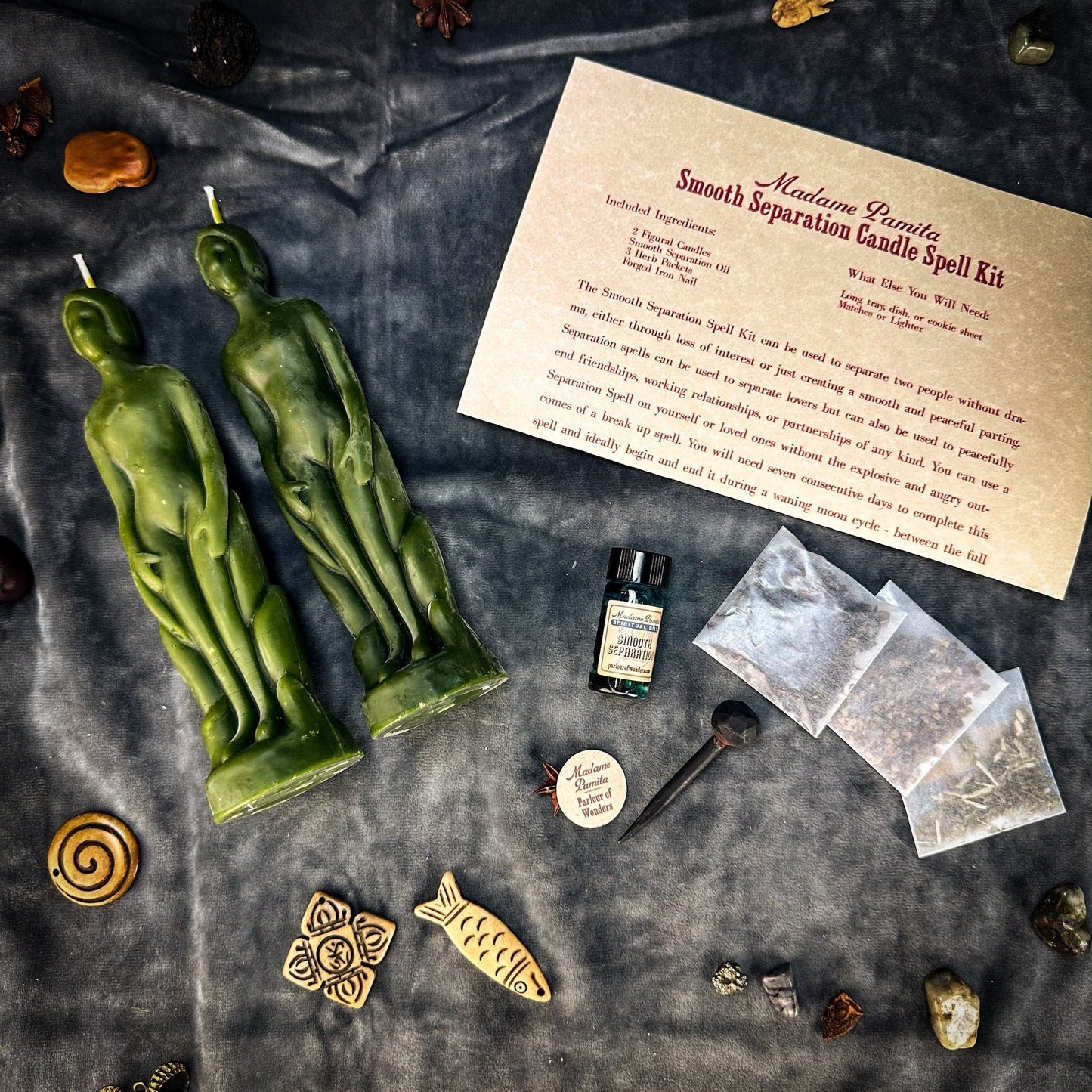 Smooth Separation Candle Spell Kit - Human/Human Parlour of Wonders