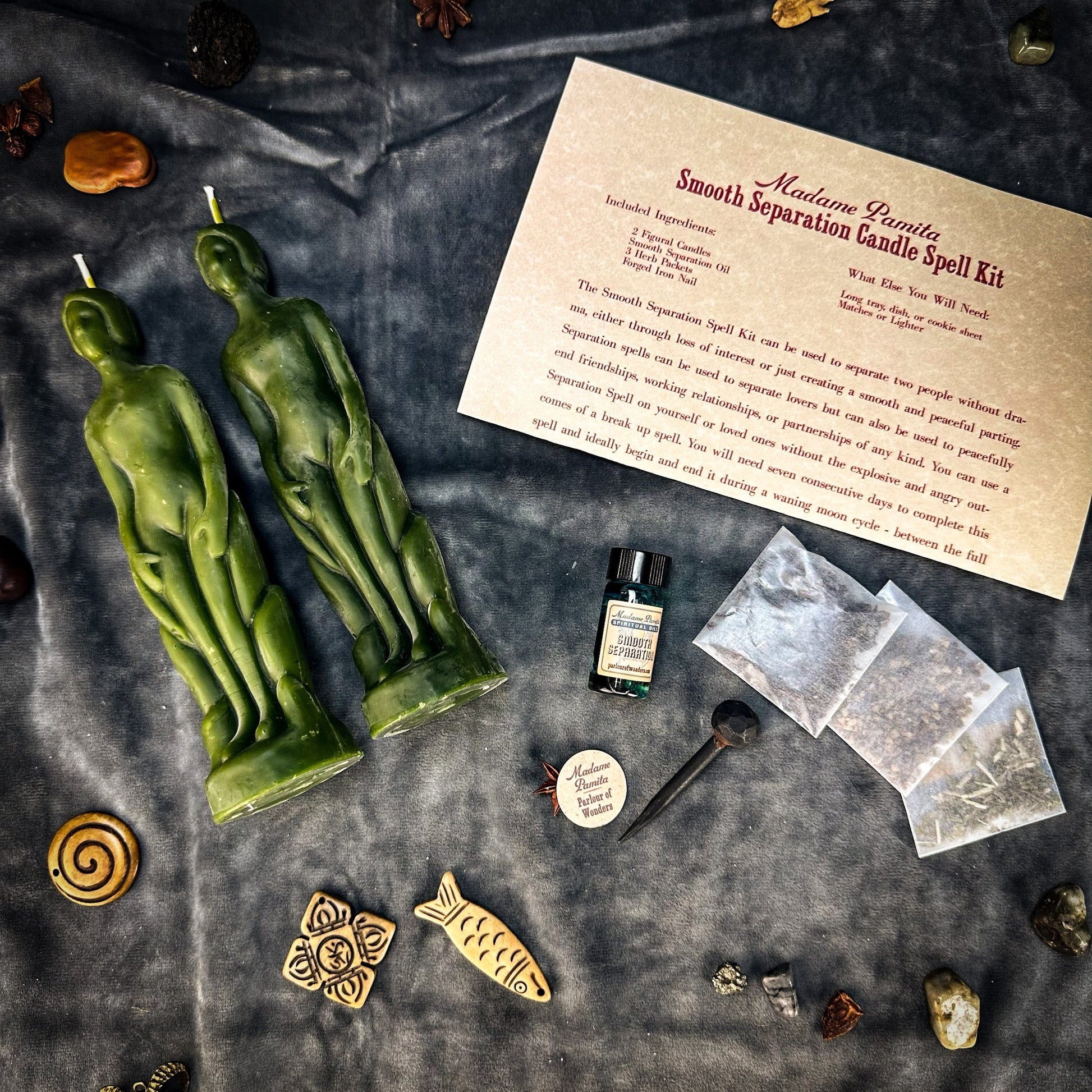 Smooth Separation Candle Spell Kit - Human/Human Parlour of Wonders
