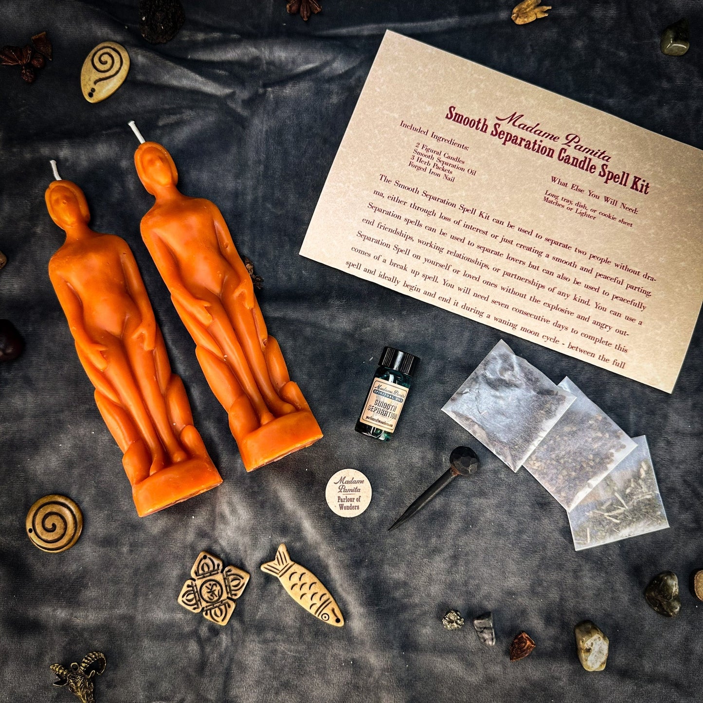 Smooth Separation Candle Spell Kit - Human/Human Parlour of Wonders