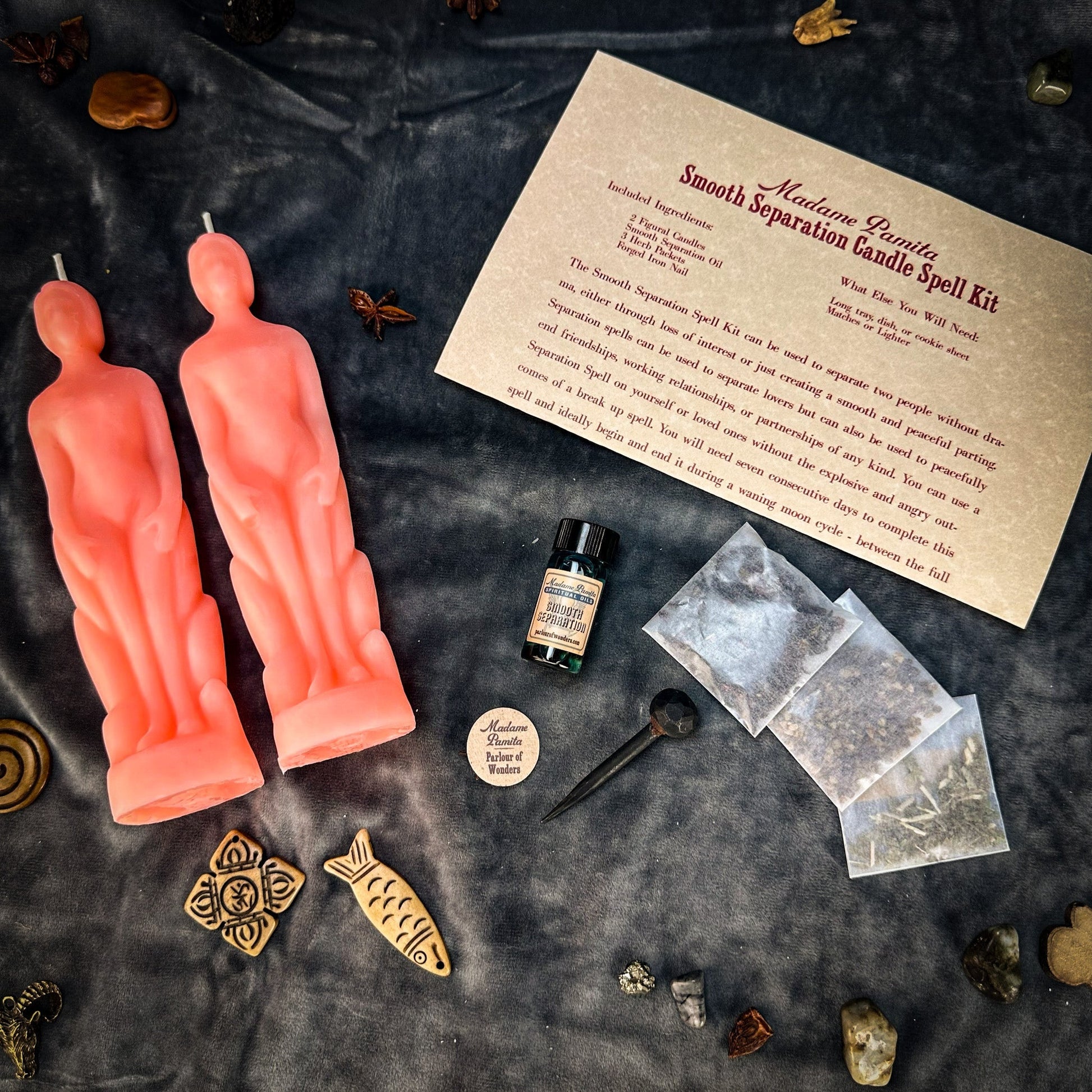 Smooth Separation Candle Spell Kit - Human/Human Parlour of Wonders