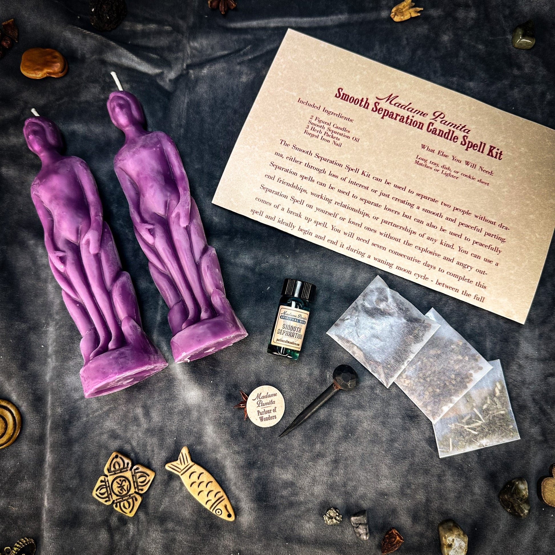Smooth Separation Candle Spell Kit - Human/Human Parlour of Wonders