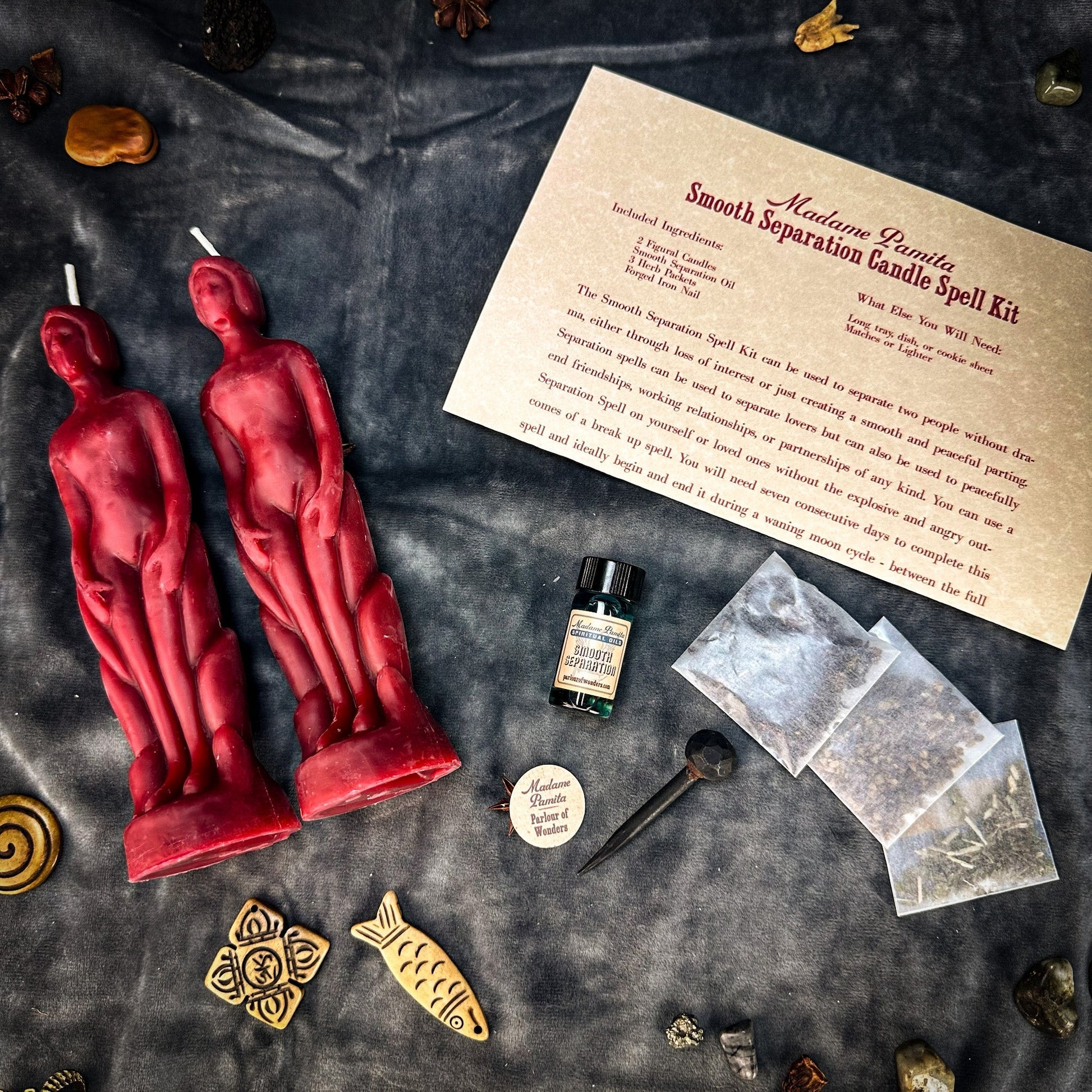 Smooth Separation Candle Spell Kit - Human/Human Parlour of Wonders