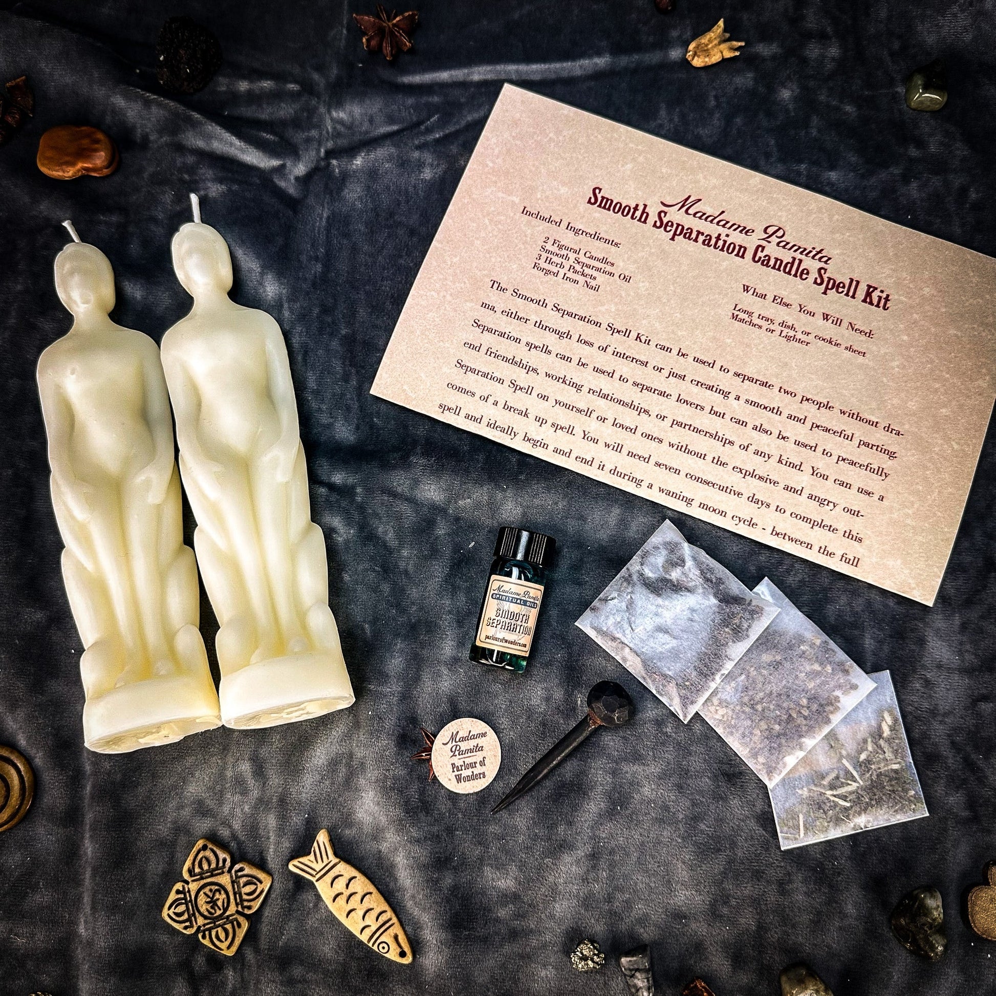Smooth Separation Candle Spell Kit - Human/Human Parlour of Wonders