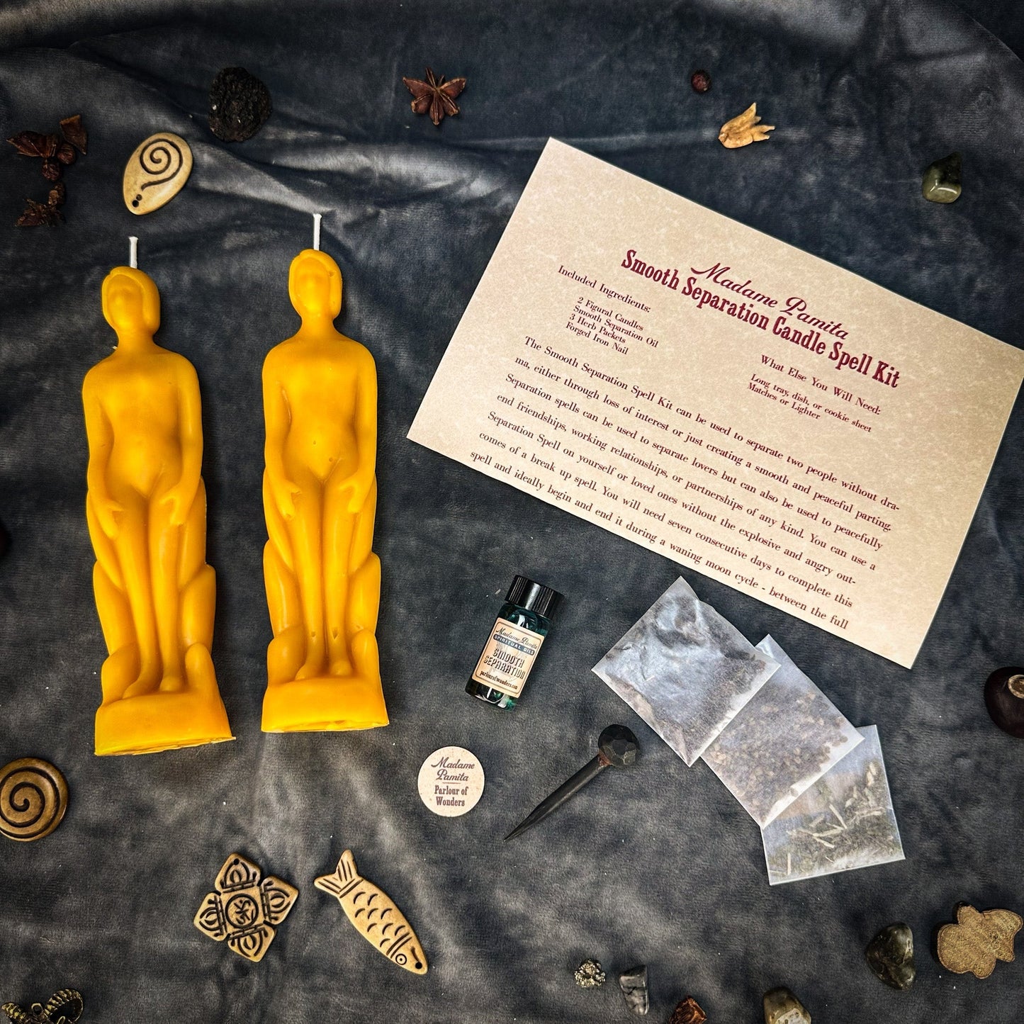Smooth Separation Candle Spell Kit - Human/Human Parlour of Wonders