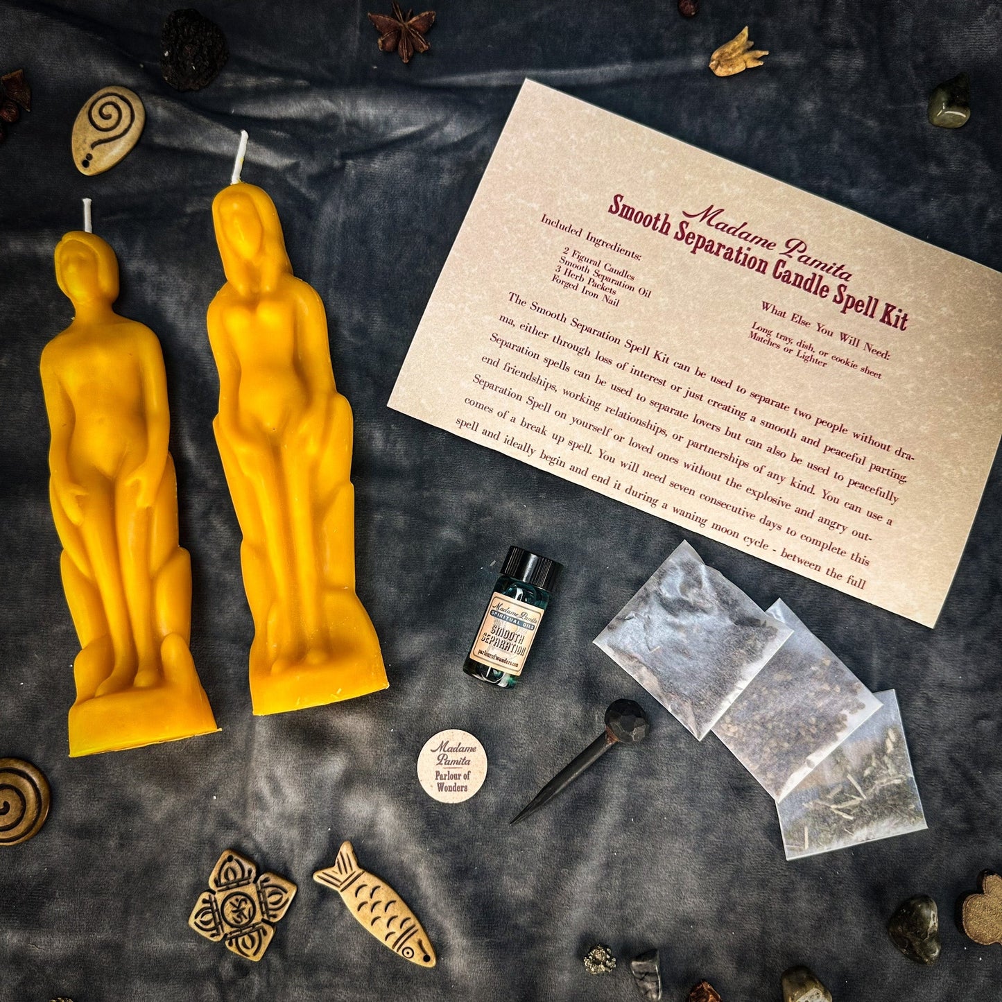 Smooth Separation Candle Spell Kit - Human/Female Parlour of Wonders