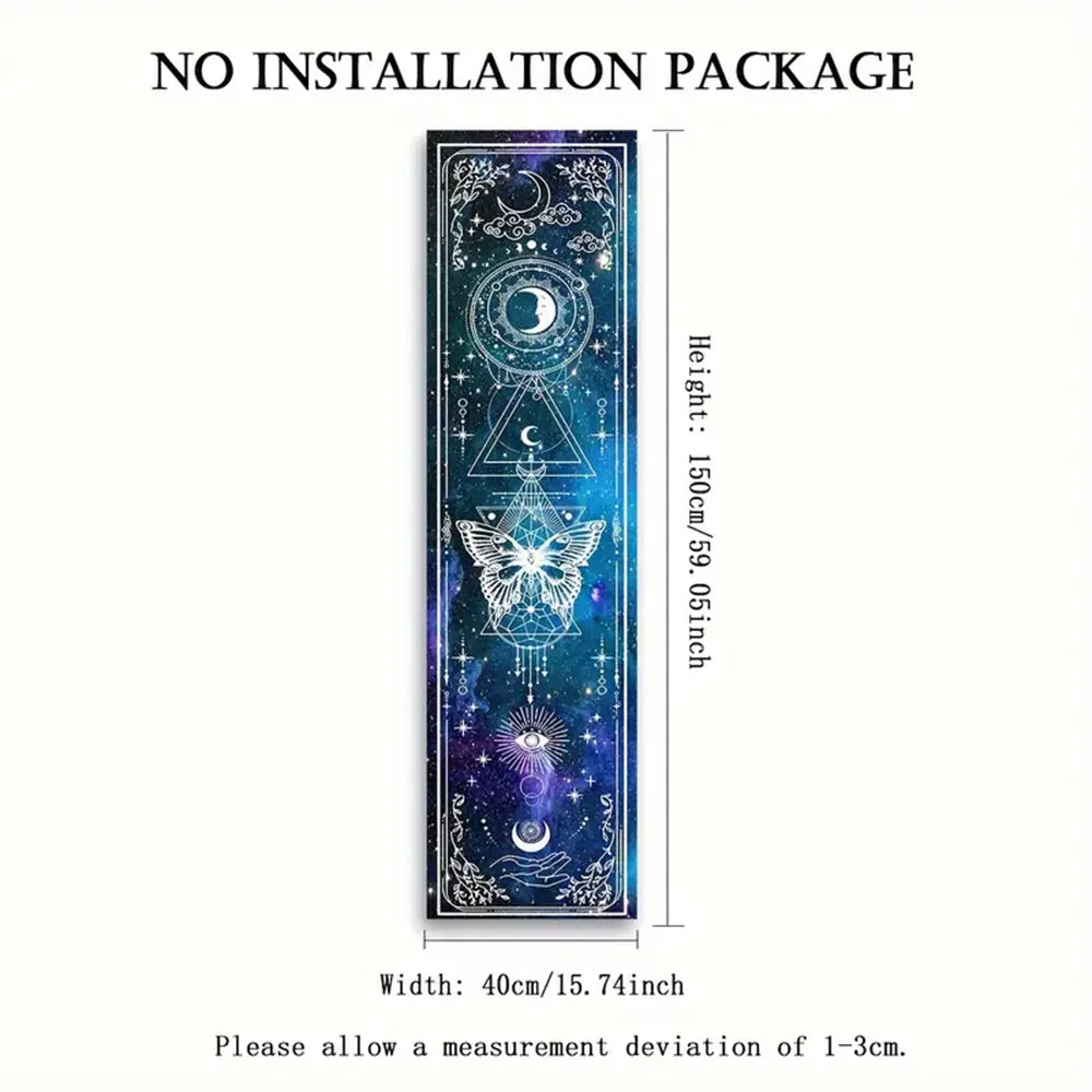 Witchy Sun & Moon Banner Tapestry Green Witch Creations