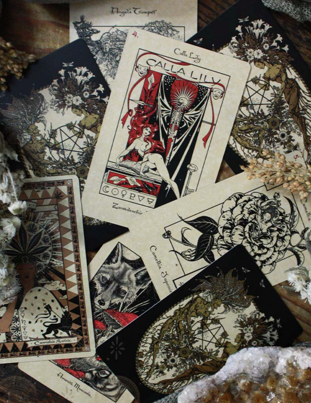 The Magickal Botanical Oracle Deck Green Witch Creations