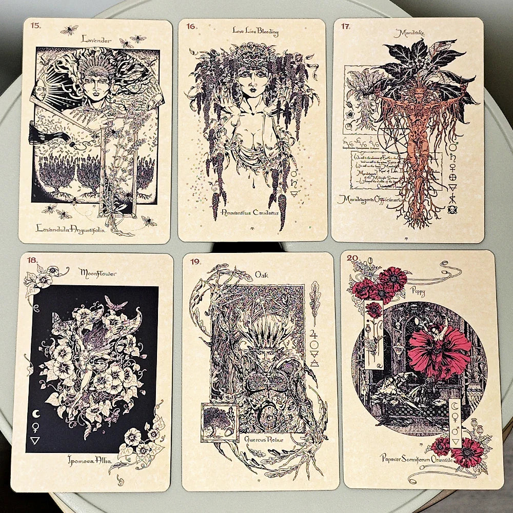 The Magickal Botanical Oracle Deck Green Witch Creations