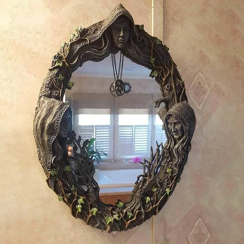 Triple Goddess Mirror Green Witch Creations