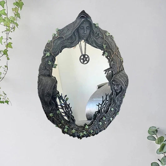 Triple Goddess Mirror Green Witch Creations