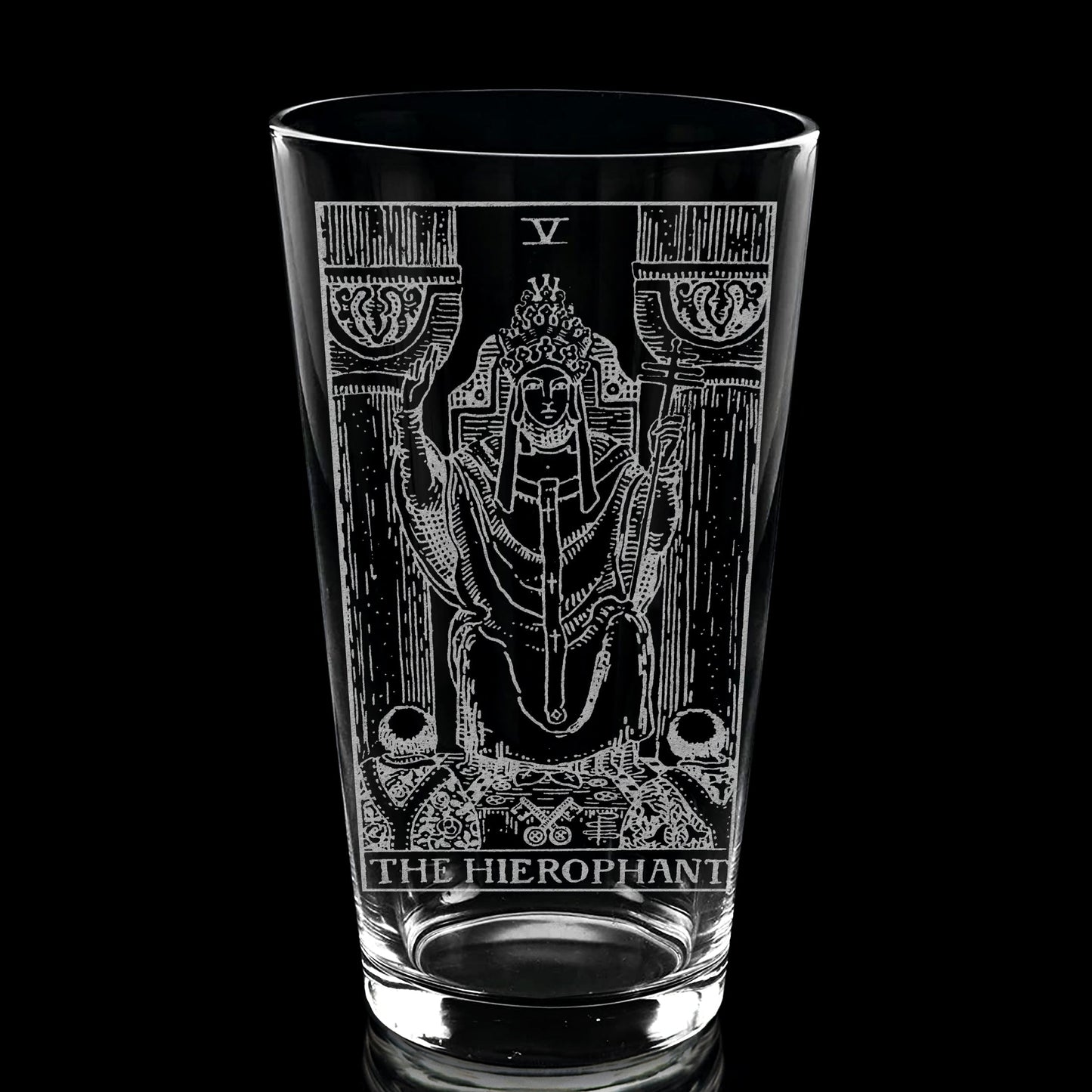 RIDER-WAITE TAROT CARD Pint Glasses by LumEngrave VYSN
