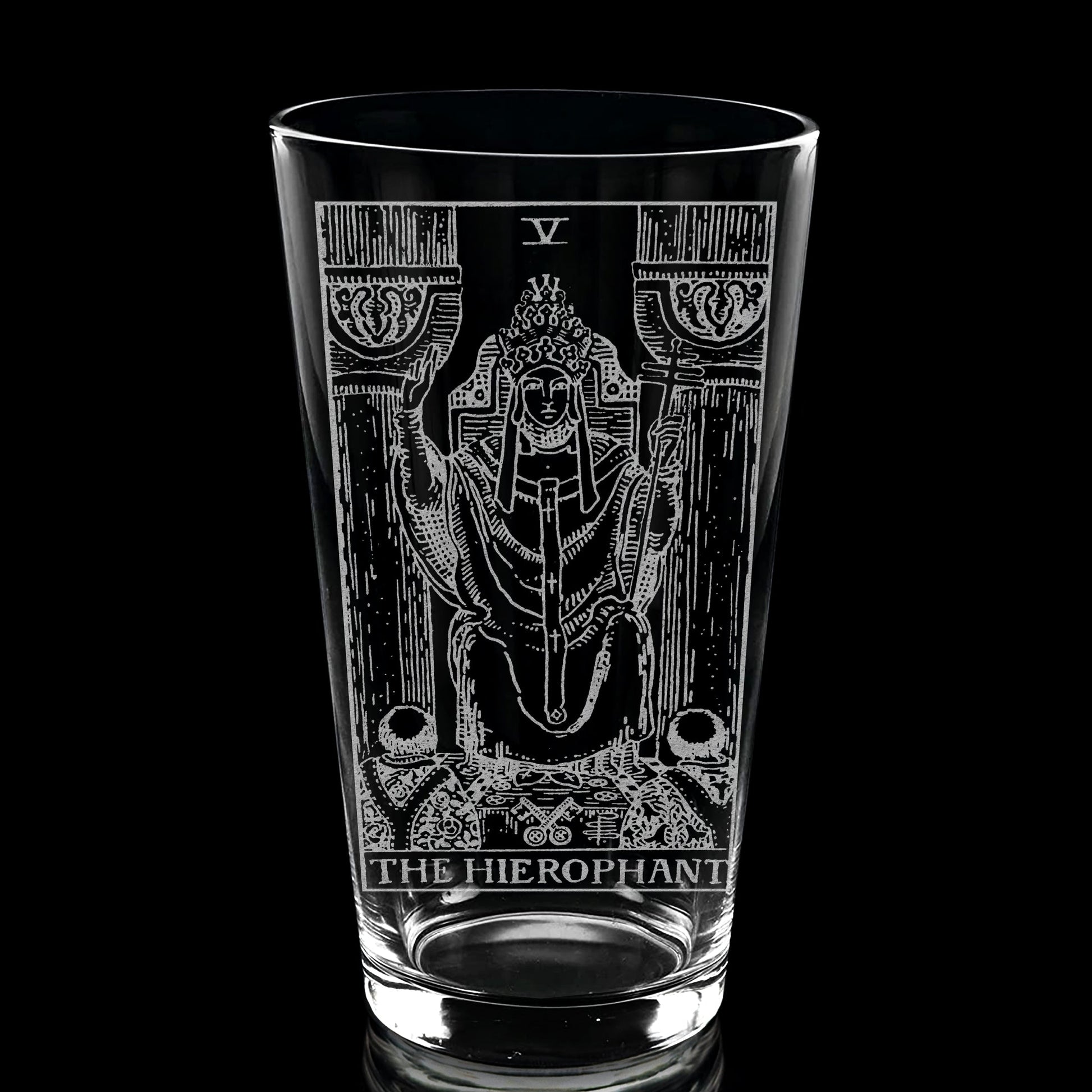 RIDER-WAITE TAROT CARD Pint Glasses by LumEngrave VYSN