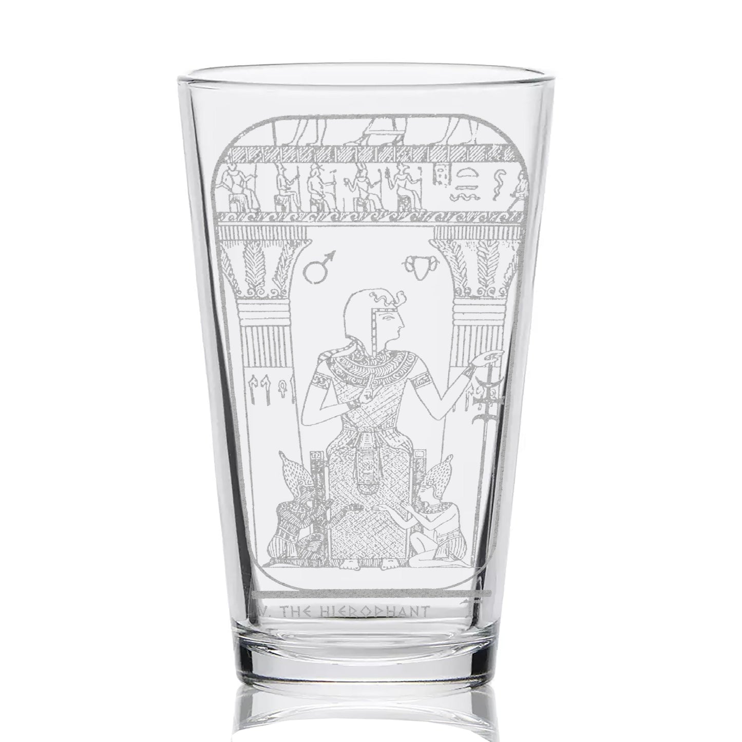 EGYPTIAN TAROT CARD Pint Glasses by LumEngrave VYSN