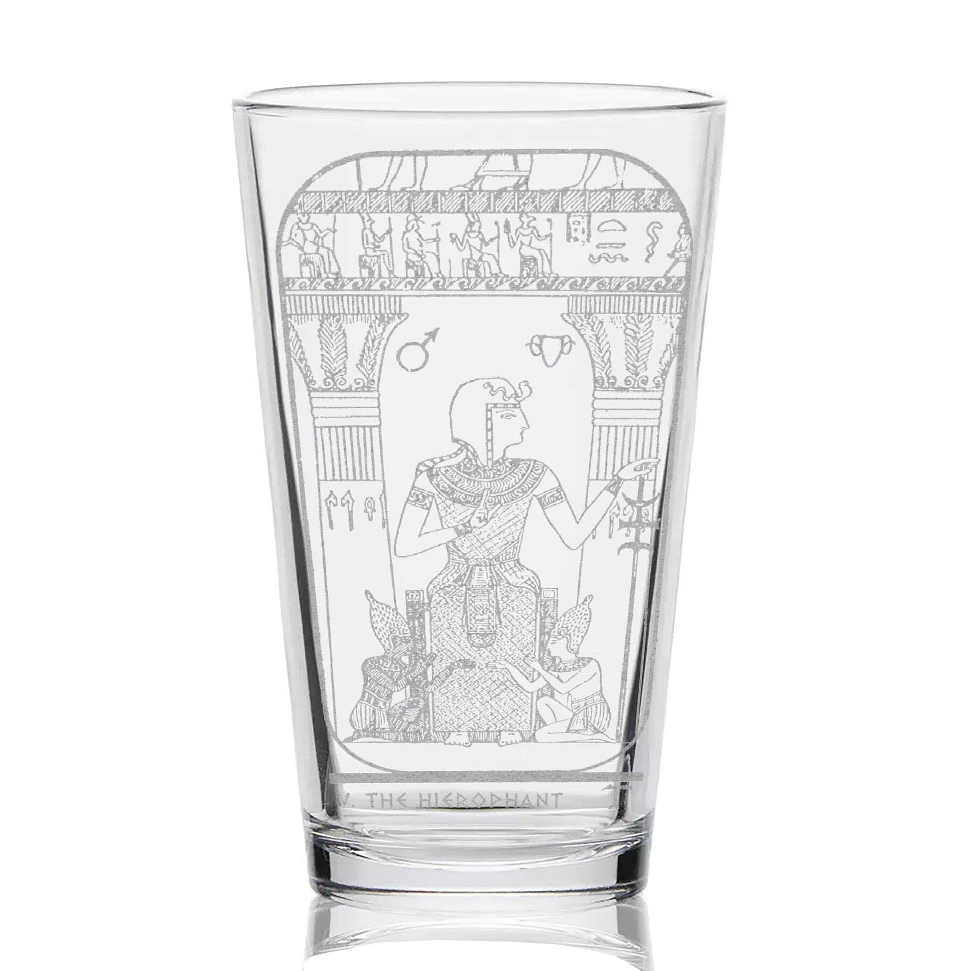 EGYPTIAN TAROT CARD Pint Glasses by LumEngrave VYSN