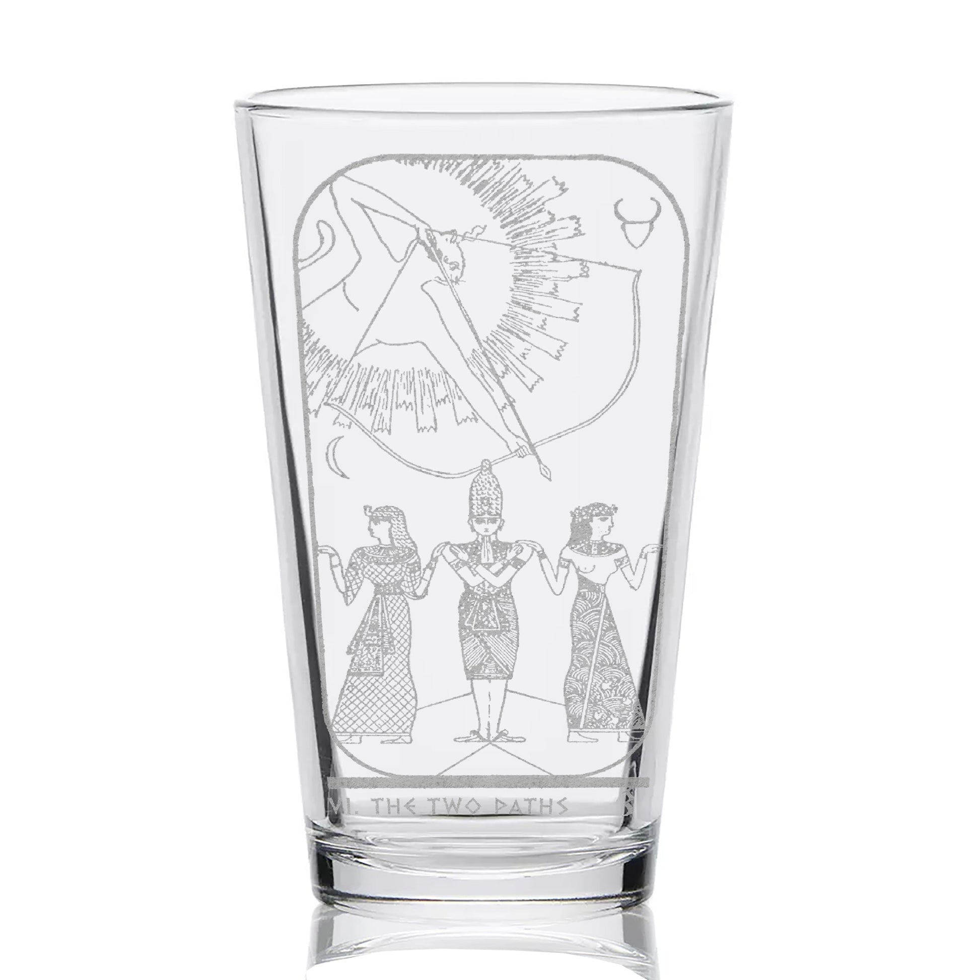 EGYPTIAN TAROT CARD Pint Glasses by LumEngrave VYSN